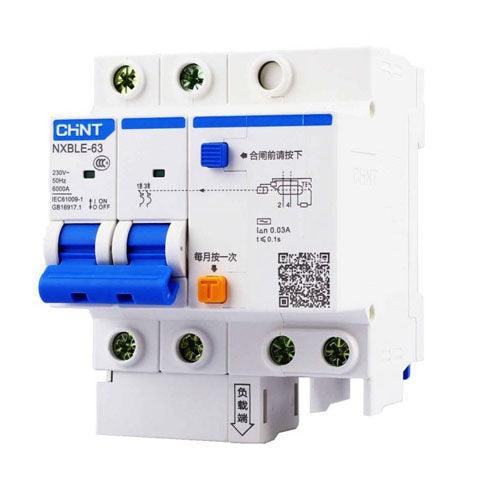 CHINT RCBO  NXBLE-63 2 Pole Residual Current Circuit Breaker in Pakistan - 2P / 50A