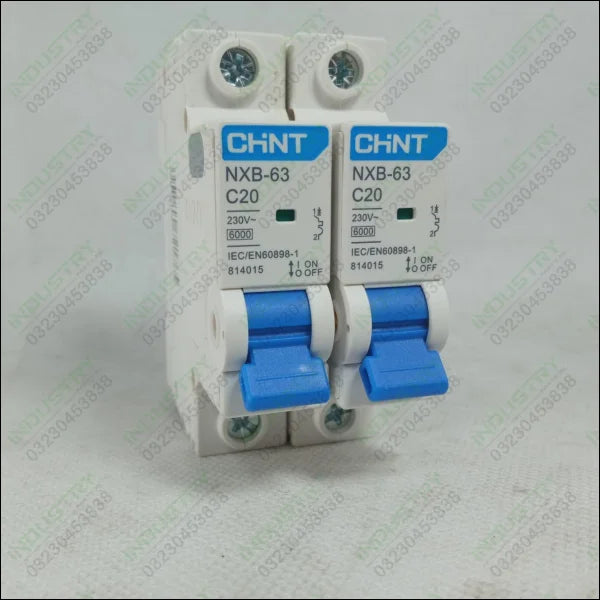 CHINT NXB-63C 1-Pole 6kA Miniature Circuit Breaker (MCB) in Pakistan - 25A