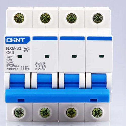 CHINT NXB-63 MCB, 4 POLE 6-KA MINIATURE CIRCUIT BREAKER in Pakistan - 32A