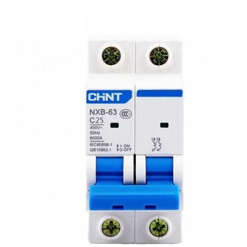 CHINT MCB NXB-63C 2 POLE 6 KA CIRCUIT BREAKER in Pakistan - 63A