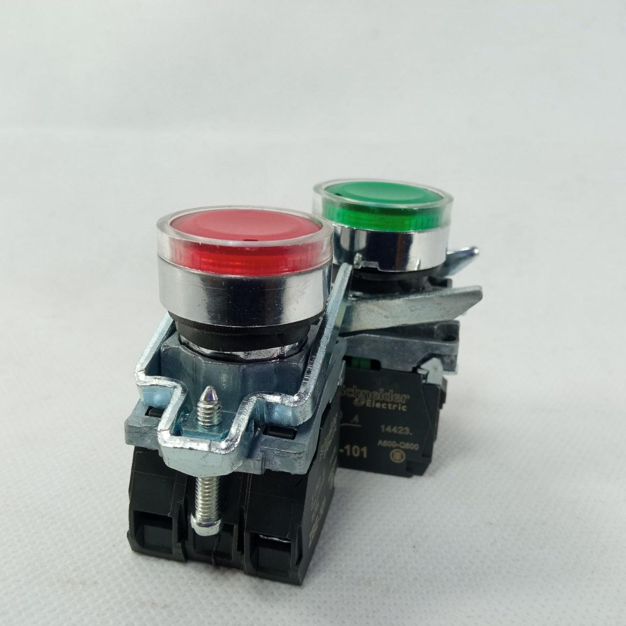 Schneider Push Button 24v Light in Pakistan - Green thumbnail 2