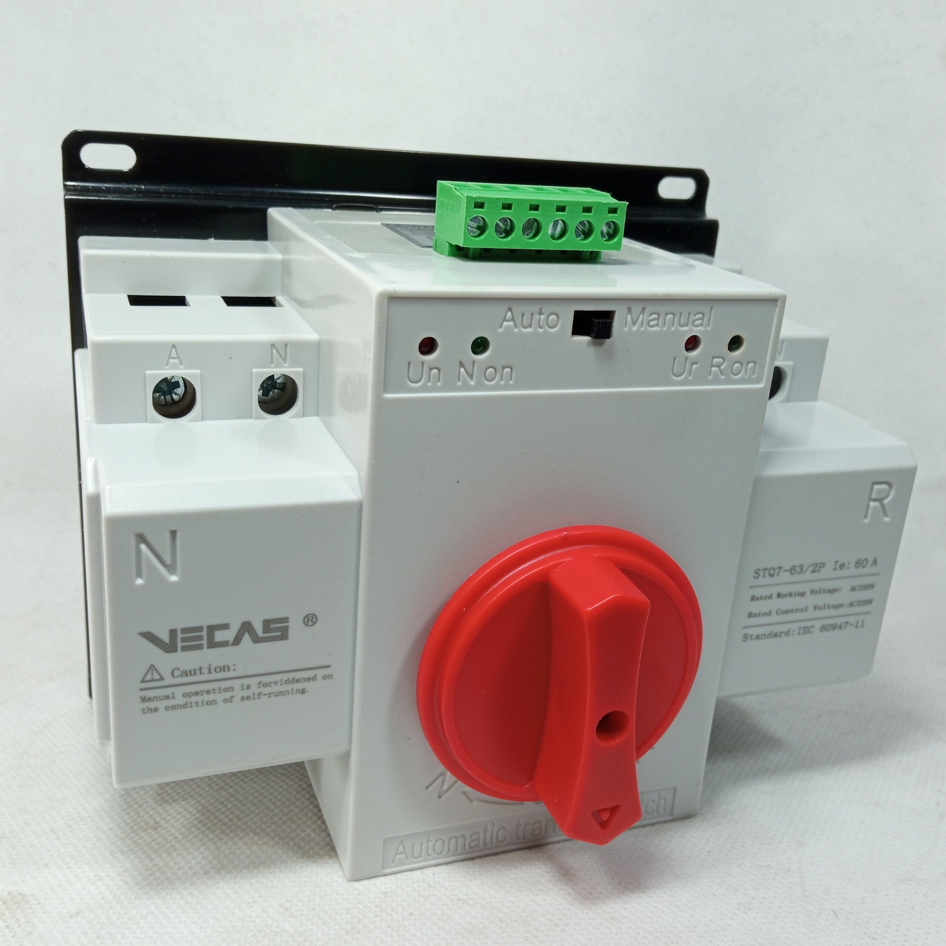 ATS SWITCH Automatic Transfer Switch VECAS STQ7 in Pakistan - 2P / 63A thumbnail 6
