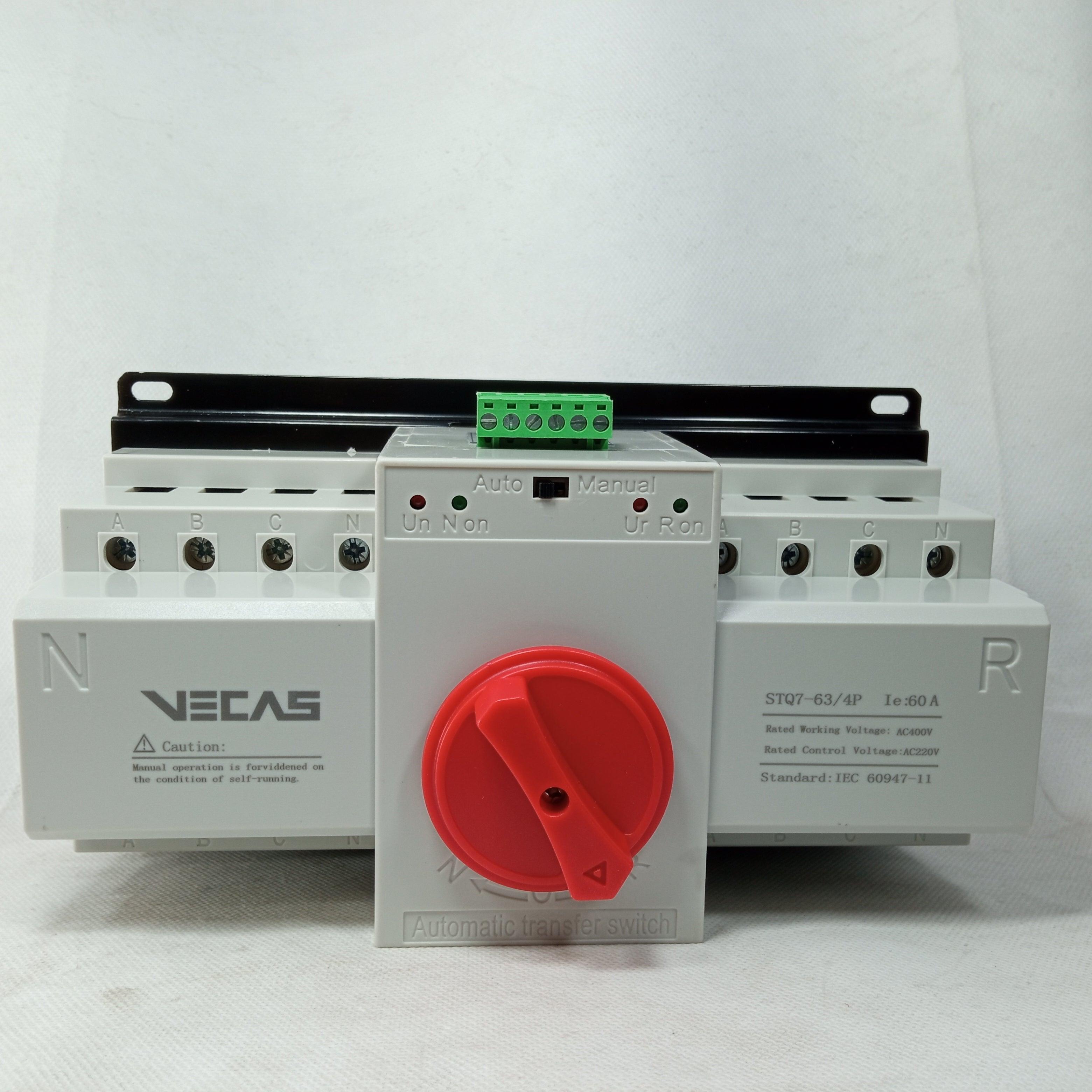 ATS SWITCH Automatic Transfer Switch VECAS STQ7 in Pakistan - 4P / 63A thumbnail 2