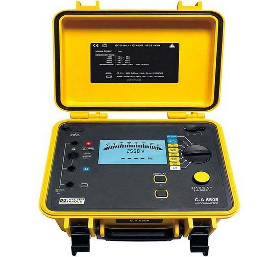 Megaohm Meter C.A 6505 Chauvin-Arnoux 5 kV France