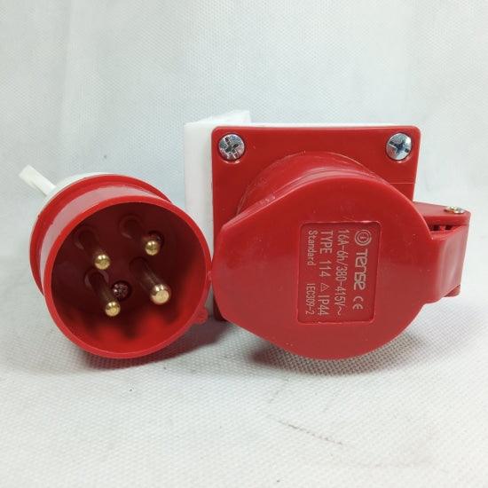 Tense IP44 4Pin Industrial Socket in Pakistan - 16A thumbnail 5