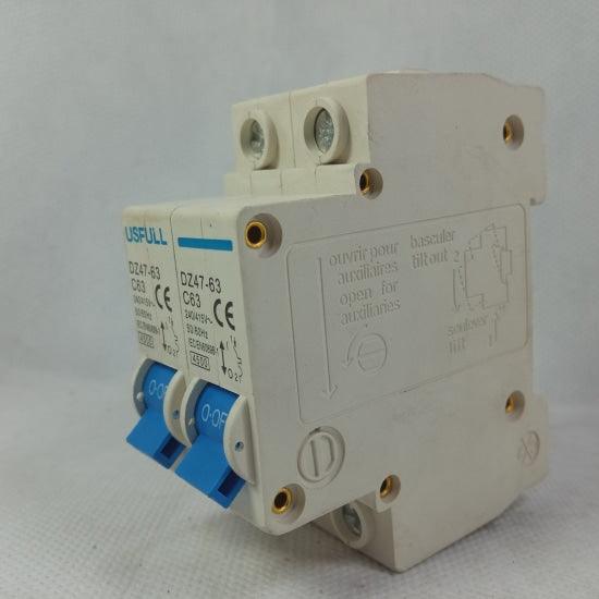 USFULL DZ47-63-C63 63A 2P Circuit Breaker in Pakistan thumbnail 3