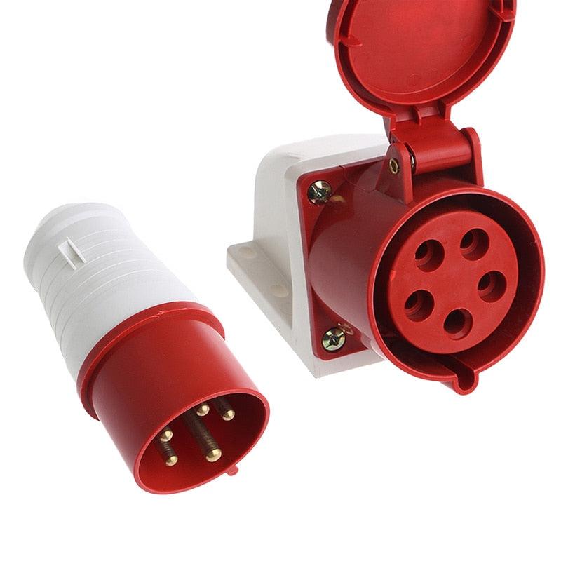 Industrial Wall Mount Socket 125A 5 Pin in Pakistan