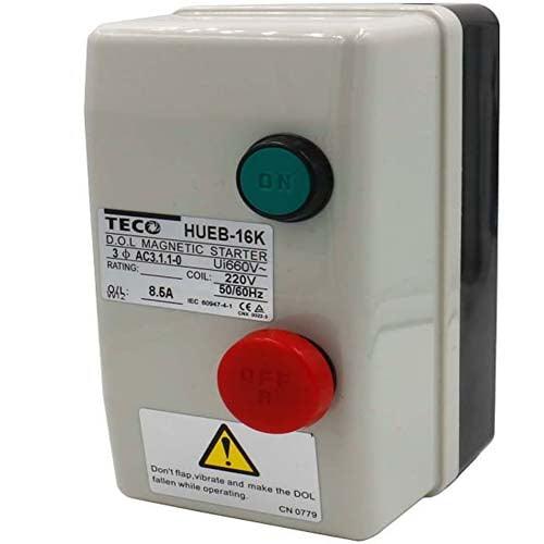 Teco Magnetic Starter  On Off Switch Enclosed 3 Pole DOL stater in Pakistan - 25 & 30 thumbnail 2