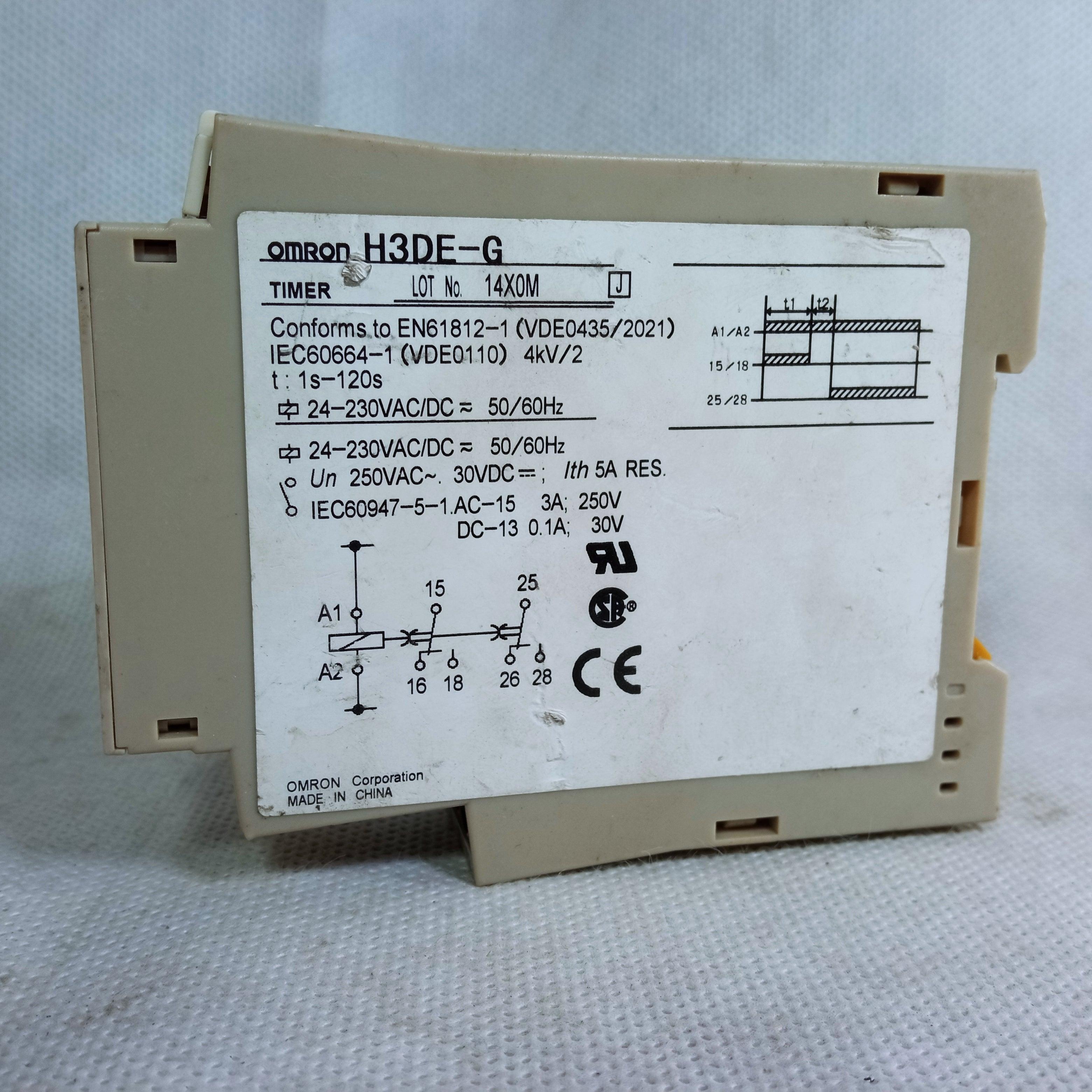 OMRON Timer Relay H3DE-G 24-230VAC/DC Lotted in Pakistan thumbnail 2