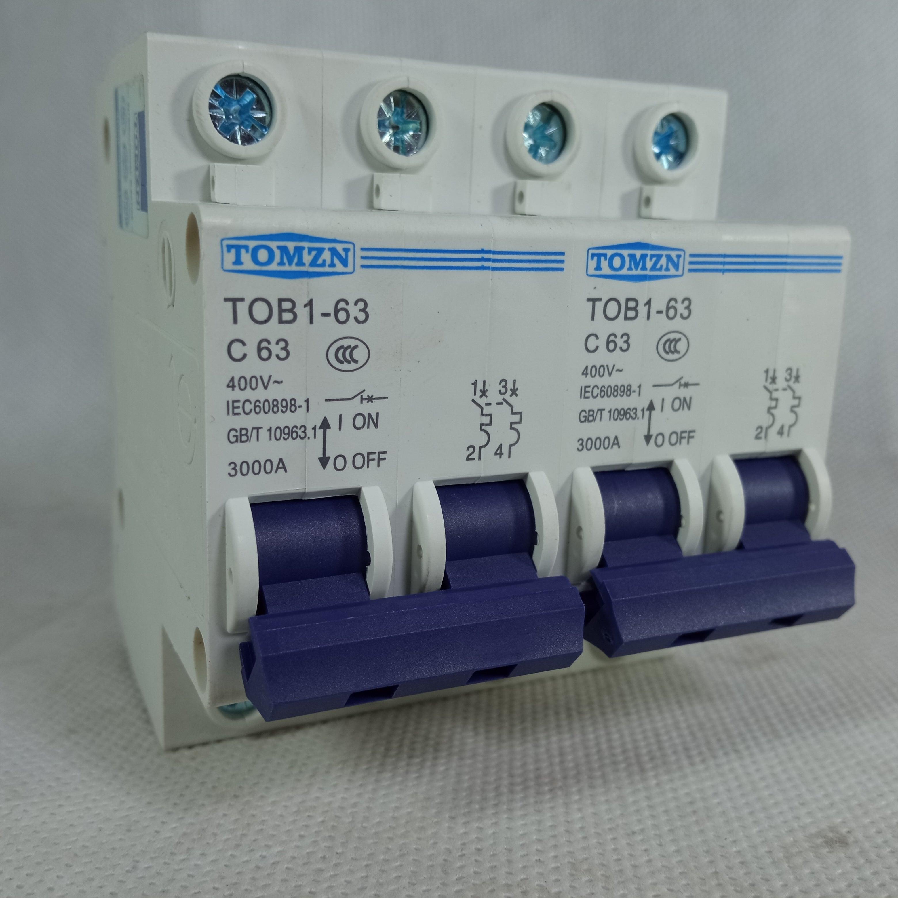TOMZN TOB1 2P 63A Change Over MCB Manual Transfer Switch Circuit Breaker in Pakistan thumbnail 3