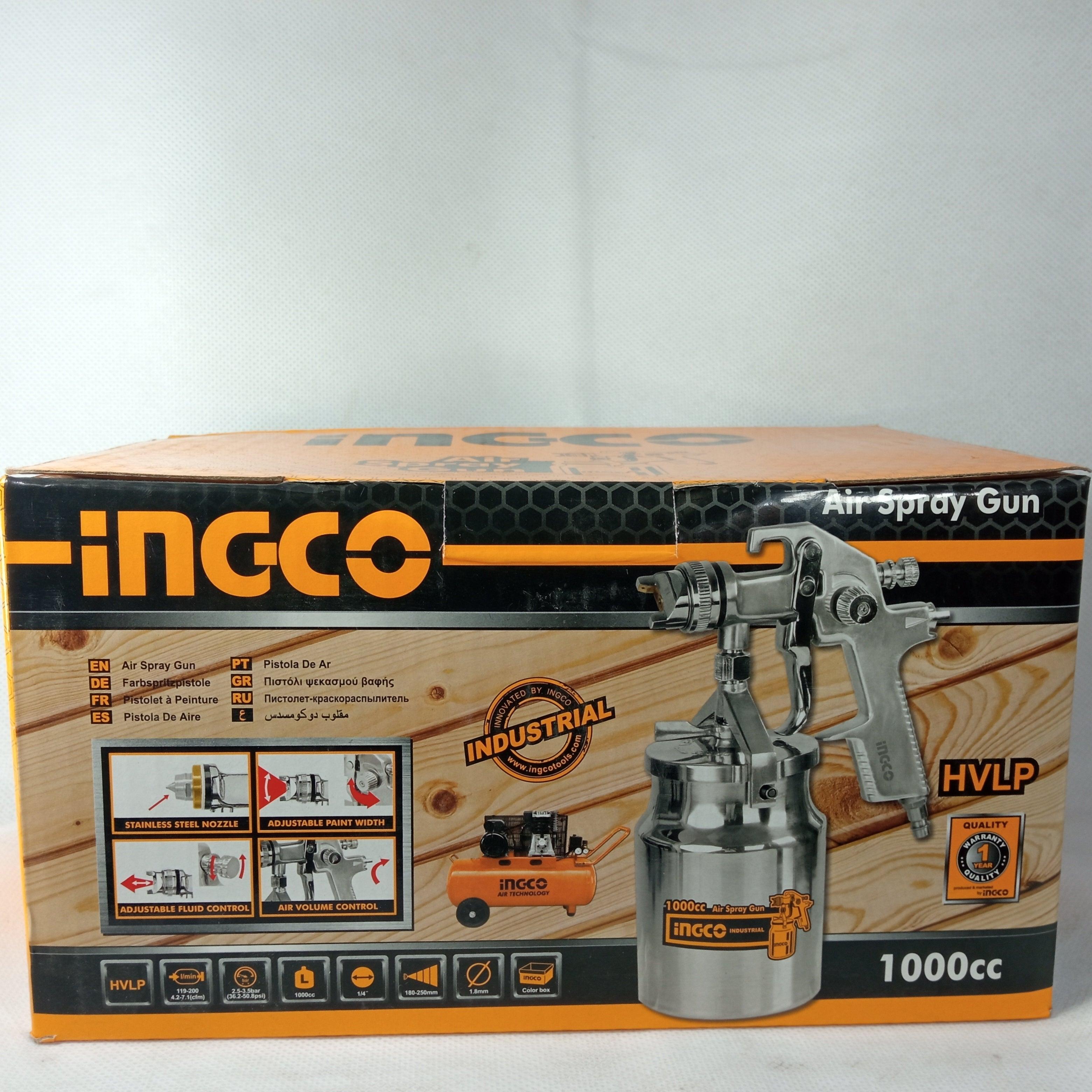 INGCO HVLP Spray Gun ASG2101 1000cc in Pakistan thumbnail 2