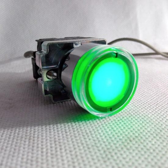 Push Button LA1391-BE101 With Light 22mm in Pakistan - Green