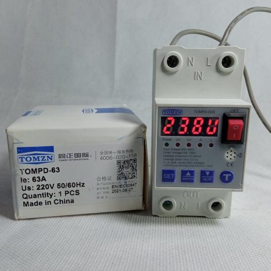 TOMZN Earth Leakage Protector RCBO TOMZN 63A TOMPD-63 220V in Pakistan