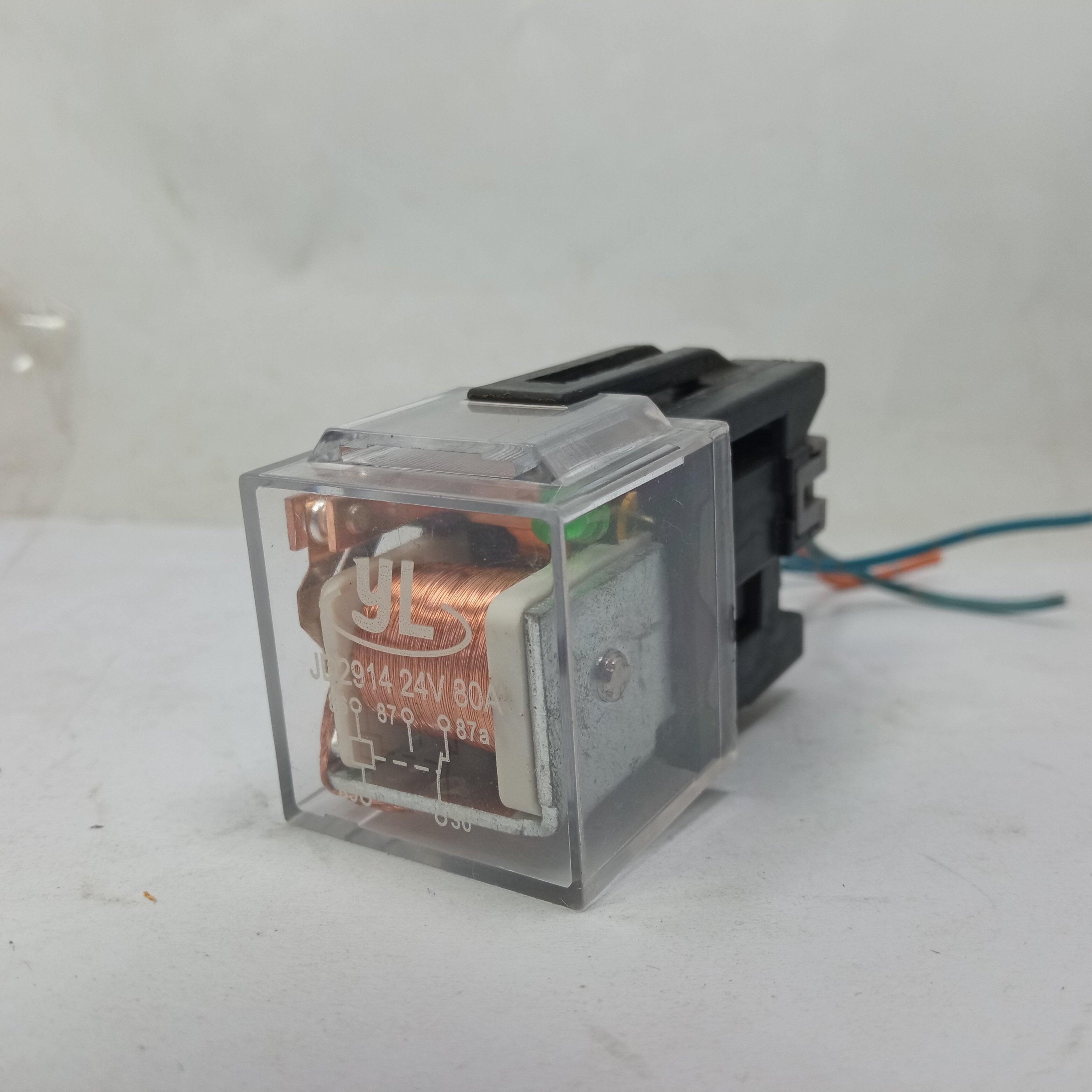 Automotive Relay Green Led Indicator Light JD2914 24V 80A 5pin thumbnail 6