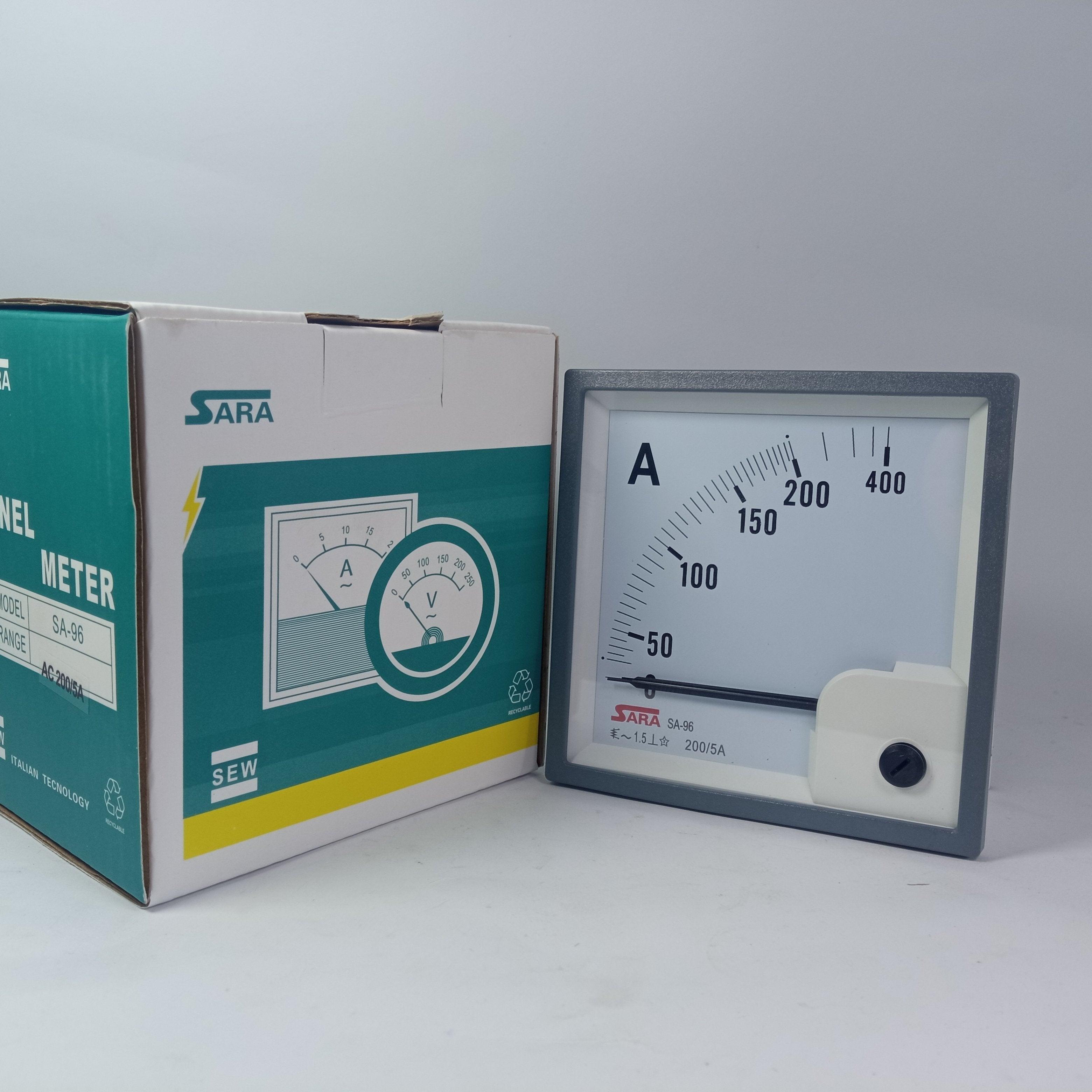 SARA Ammeter Panel Meter SA-96 200 5A in Pakistan