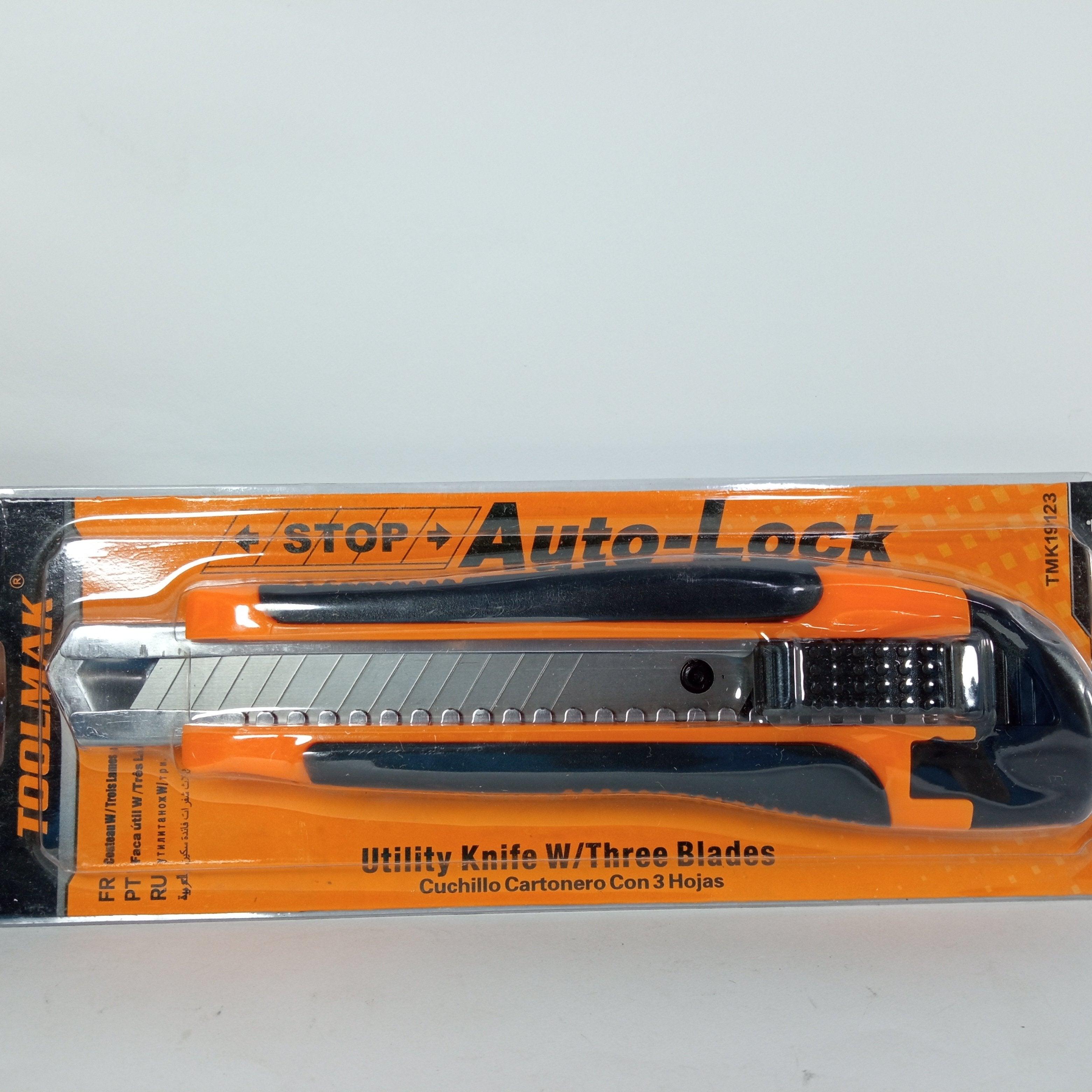 Toolmak LC-500 Auto-Lock Utility Knife with Three 3 and 4 in Pakistan