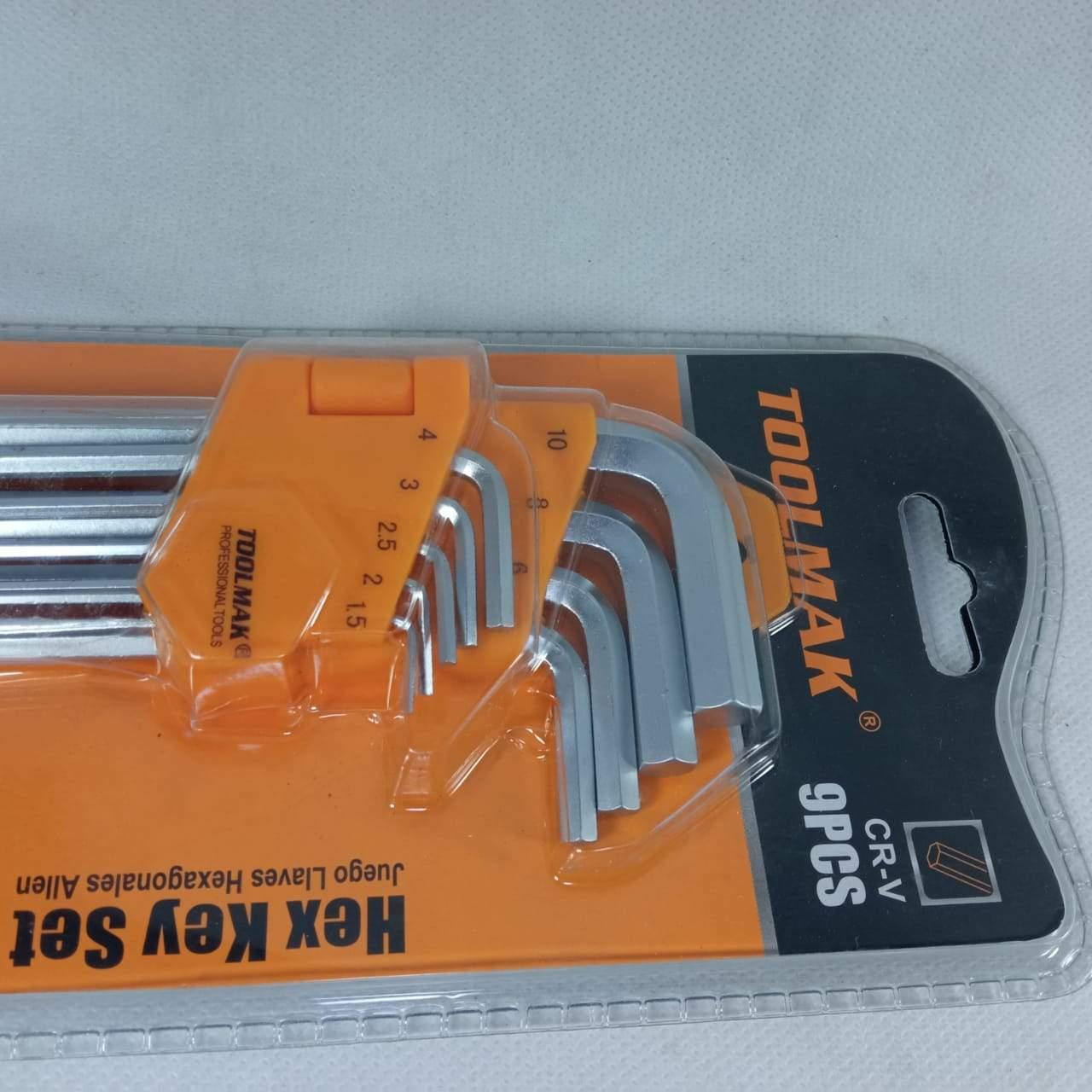 Tool Mak CR-V 9 Pcs Hex Key Set In Pakistan thumbnail 2