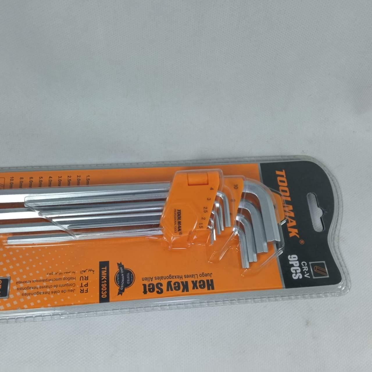 Tool Mak CR-V 9 Pcs Hex Key Set In Pakistan thumbnail 3