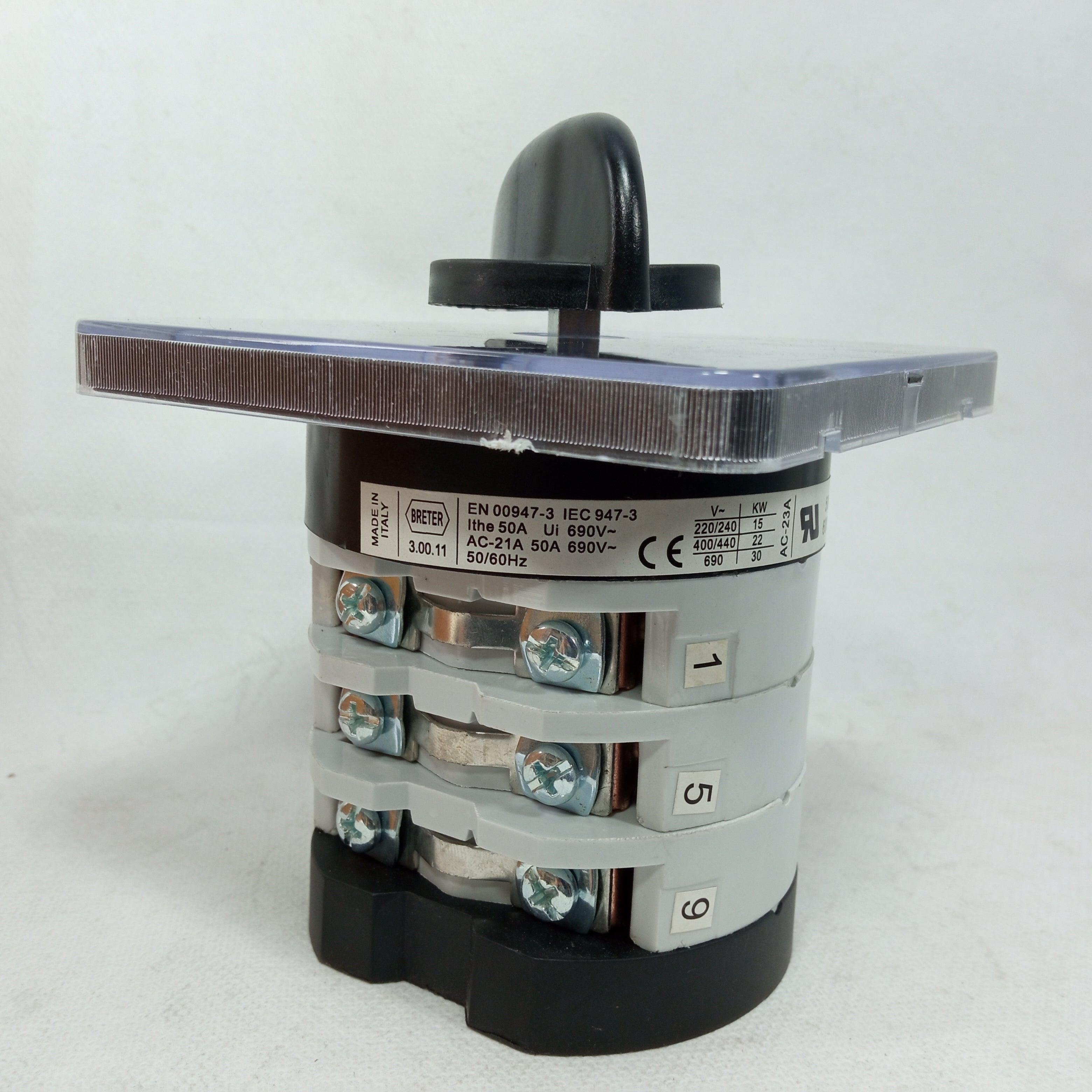 BRETER Cam Switch 1-0-2 Position Rotary Changeover Switches in Pakistan - 50A/2 thumbnail 6