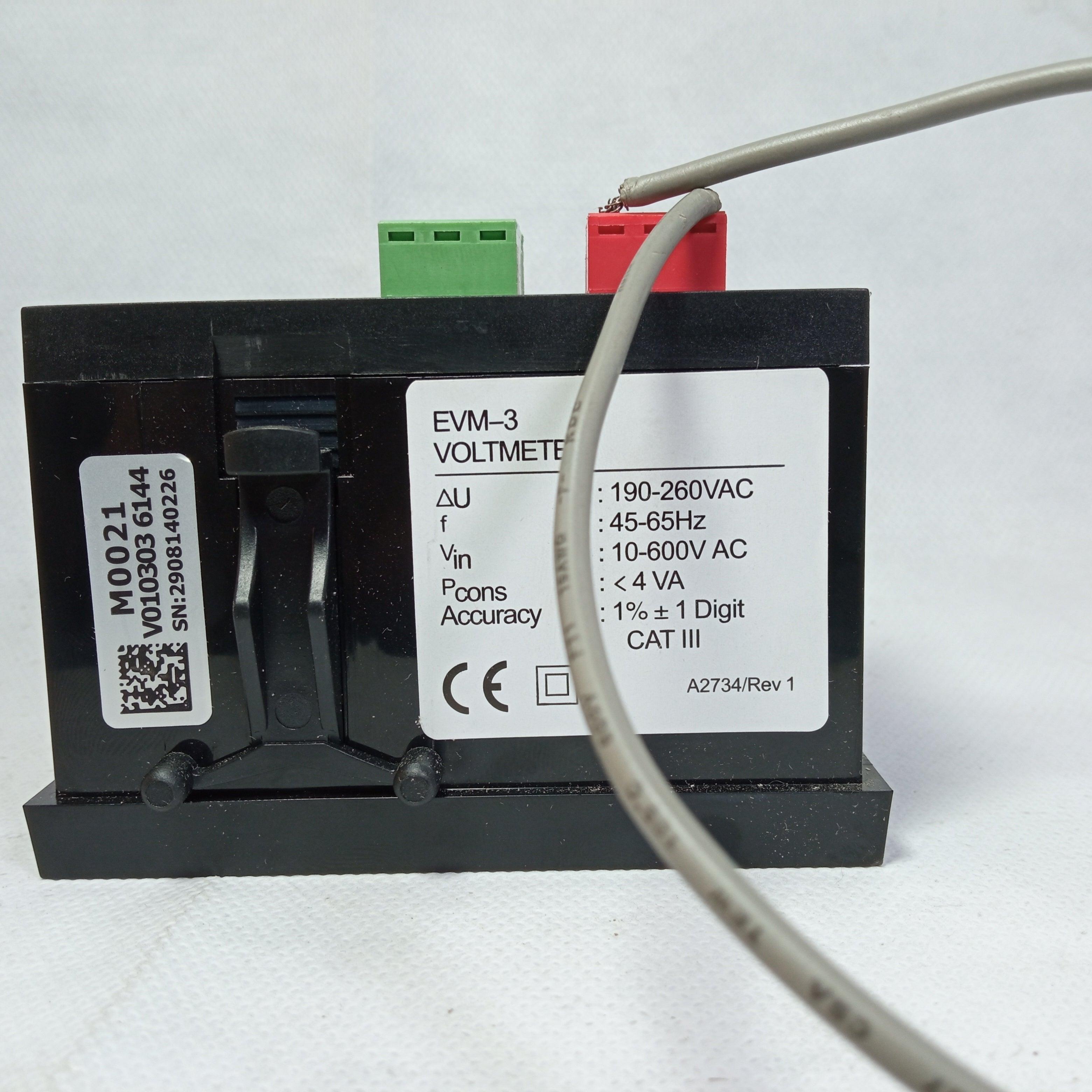 Digital voltage meter EVM-3 48x96mm digital panel meter in Pakistan thumbnail 2