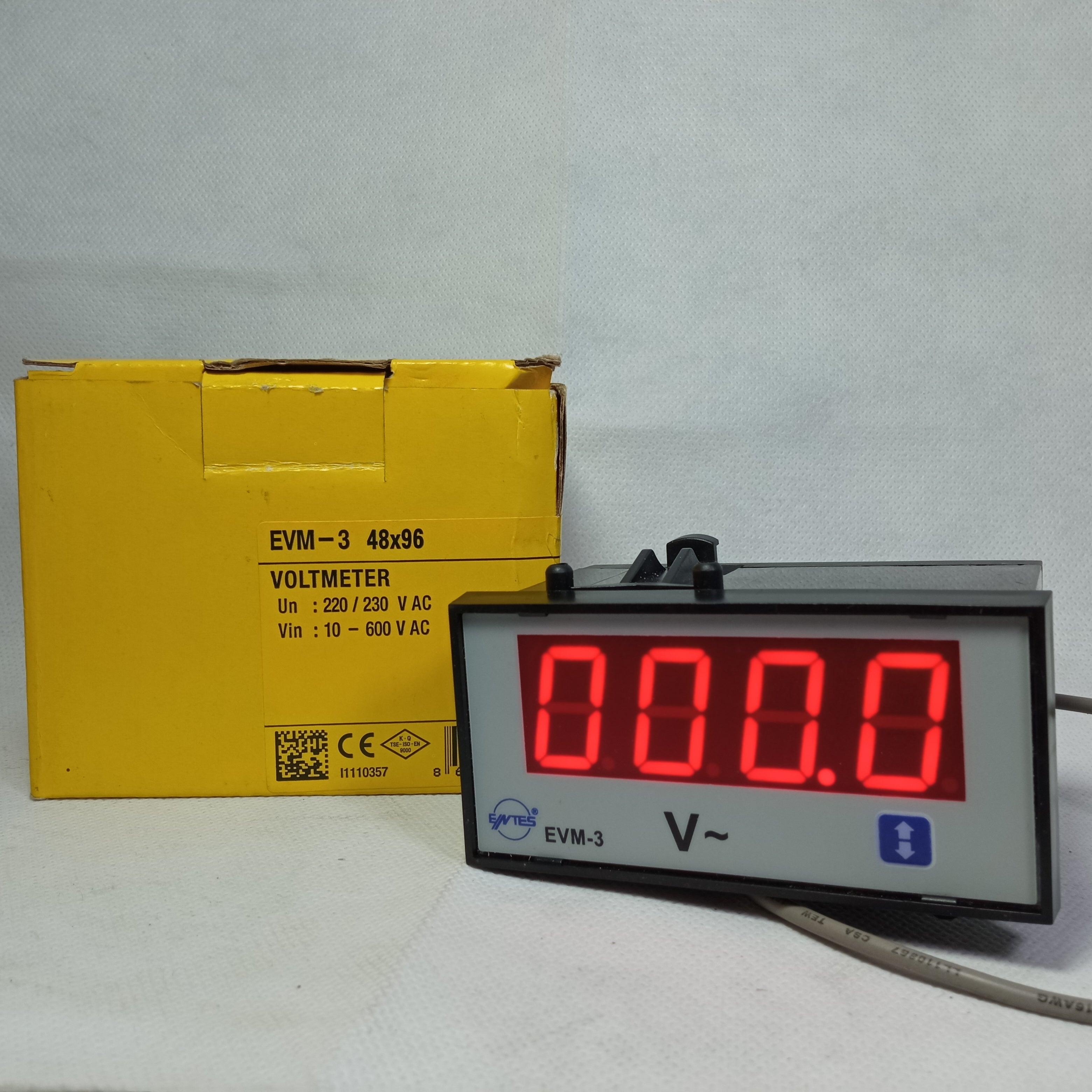 Digital voltage meter EVM-3 48x96mm digital panel meter in Pakistan thumbnail 4