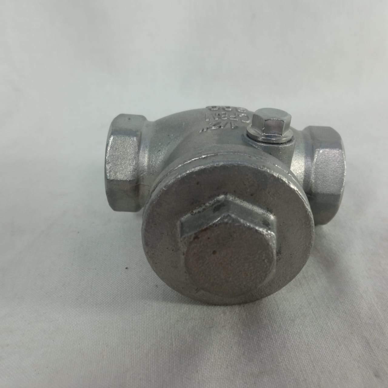 Stainless Steel CF8M 200 Psi Non Return Thread Swing Check Valve in Pakistan - 1/2 INCH thumbnail 4