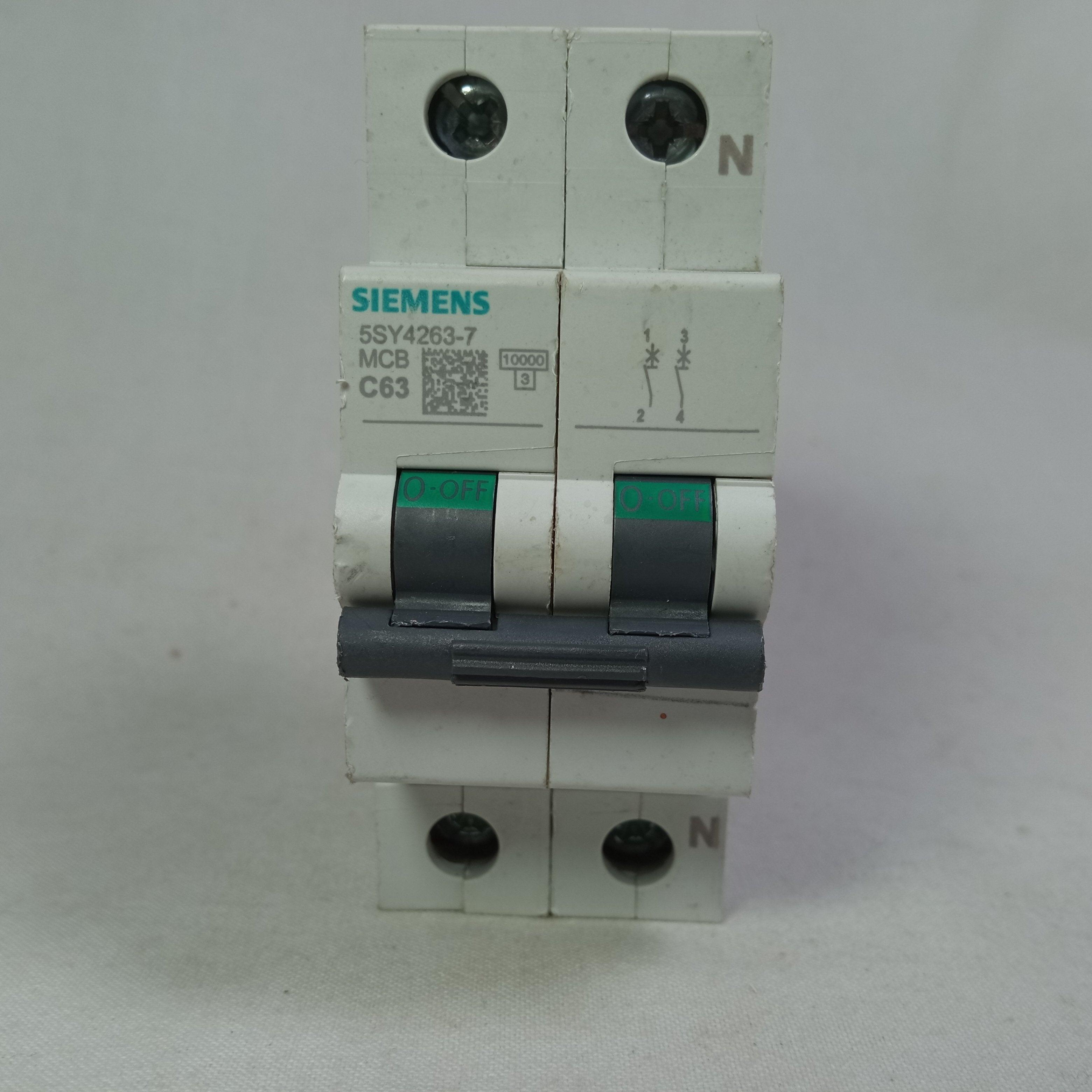 MCB AC Circuit Breaker 5SY4263-7 SEIMENS in Pakistan - 2 Poles / 63A