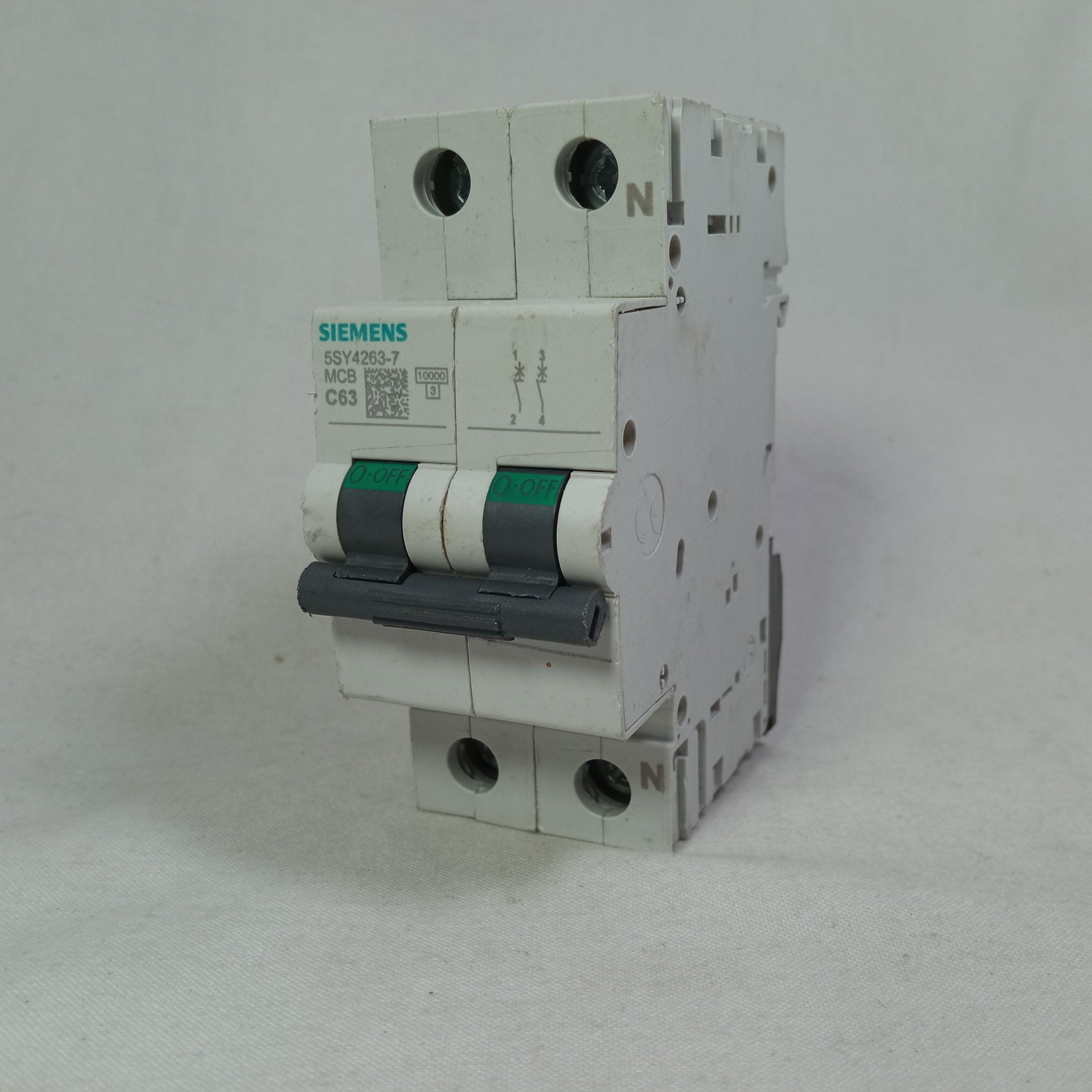 MCB AC Circuit Breaker 5SY4263-7 SEIMENS in Pakistan - 2 Poles / 63A thumbnail 3