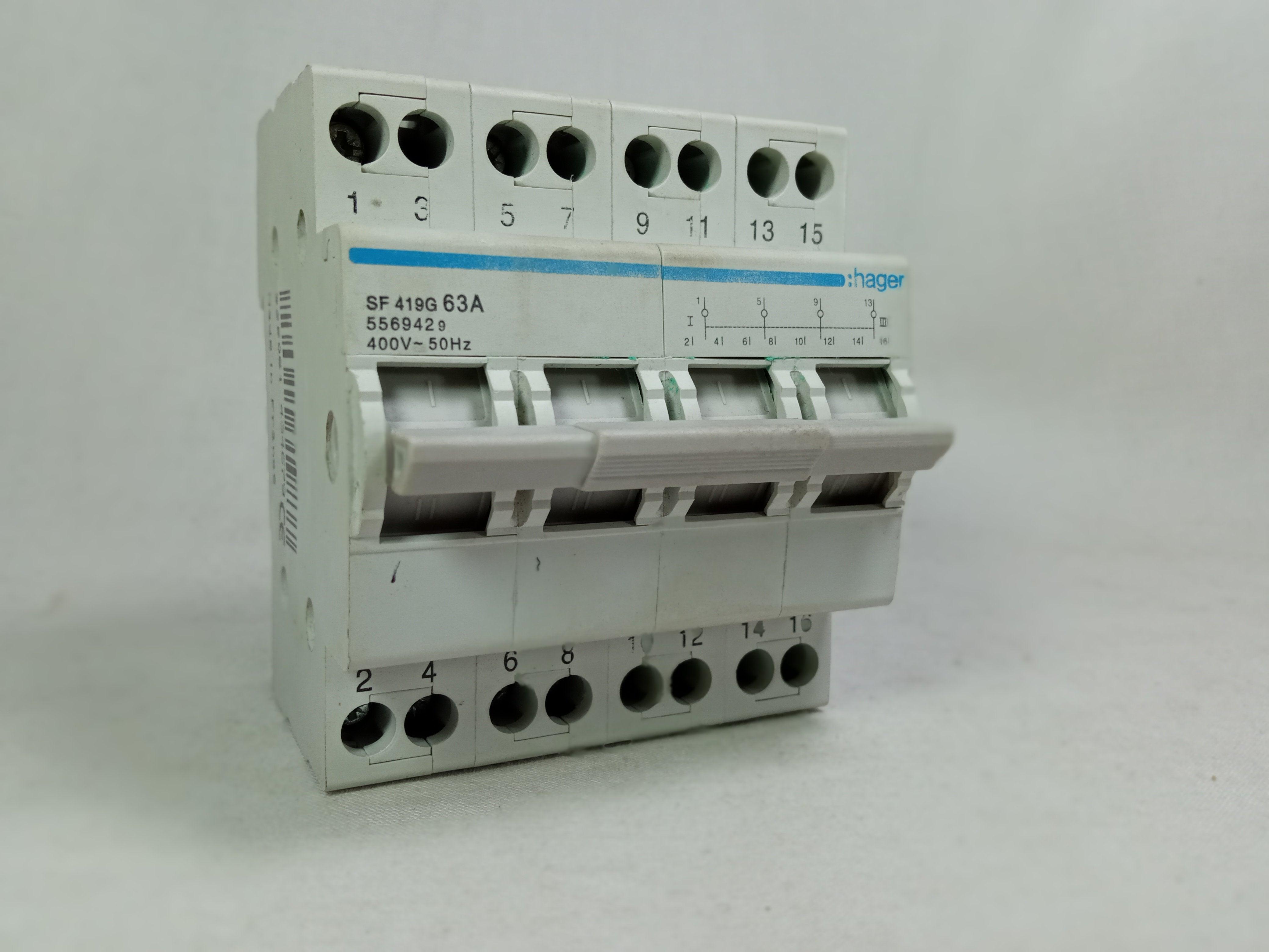 4 Pole Din Rail Change Over Switch SF 419G 63A 400V in Pakistan thumbnail 2