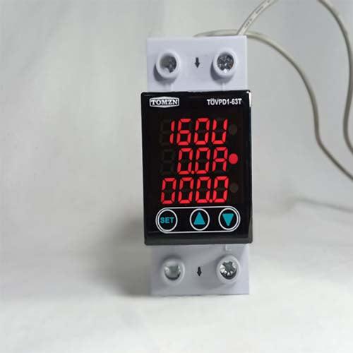 63A 3 in 1 Din Rail Adjustable Current Voltage Protection Device TOVPD1-63T Tomzn in Pakistan thumbnail 3