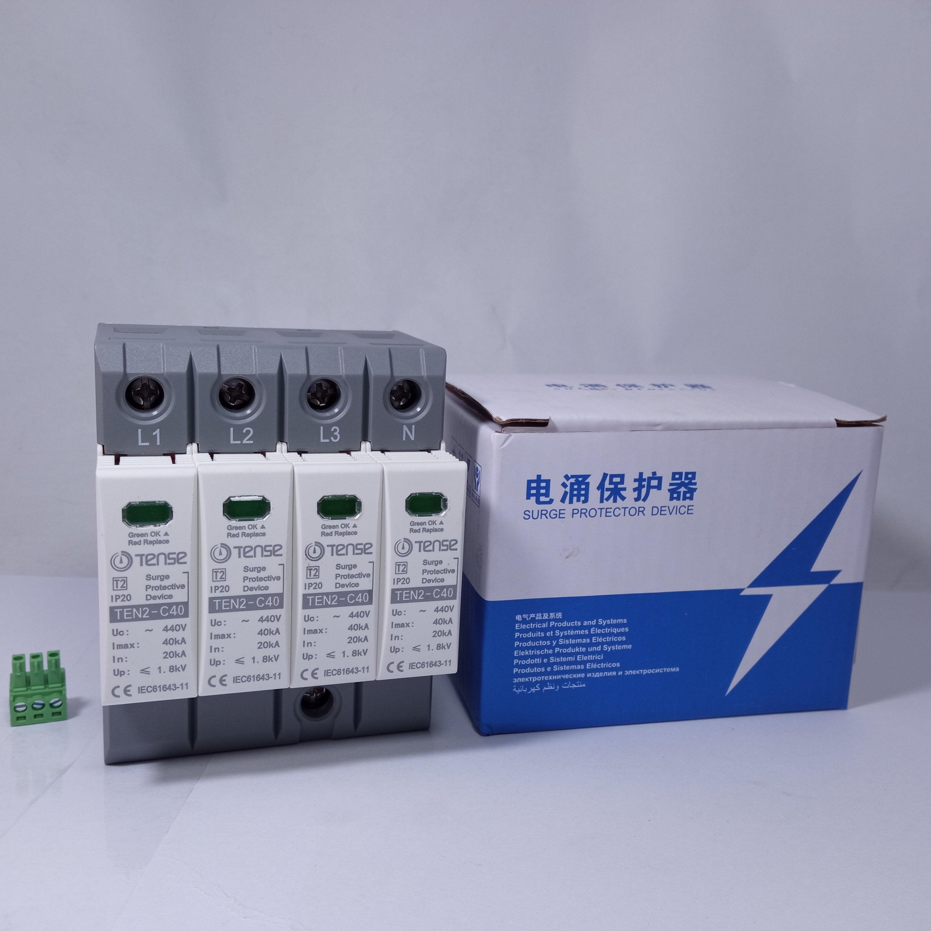 Surge Protective Device IP20 TEN2-C60 60KA 4 Pole AC (TENSE) in Pakistan - Simple thumbnail 3
