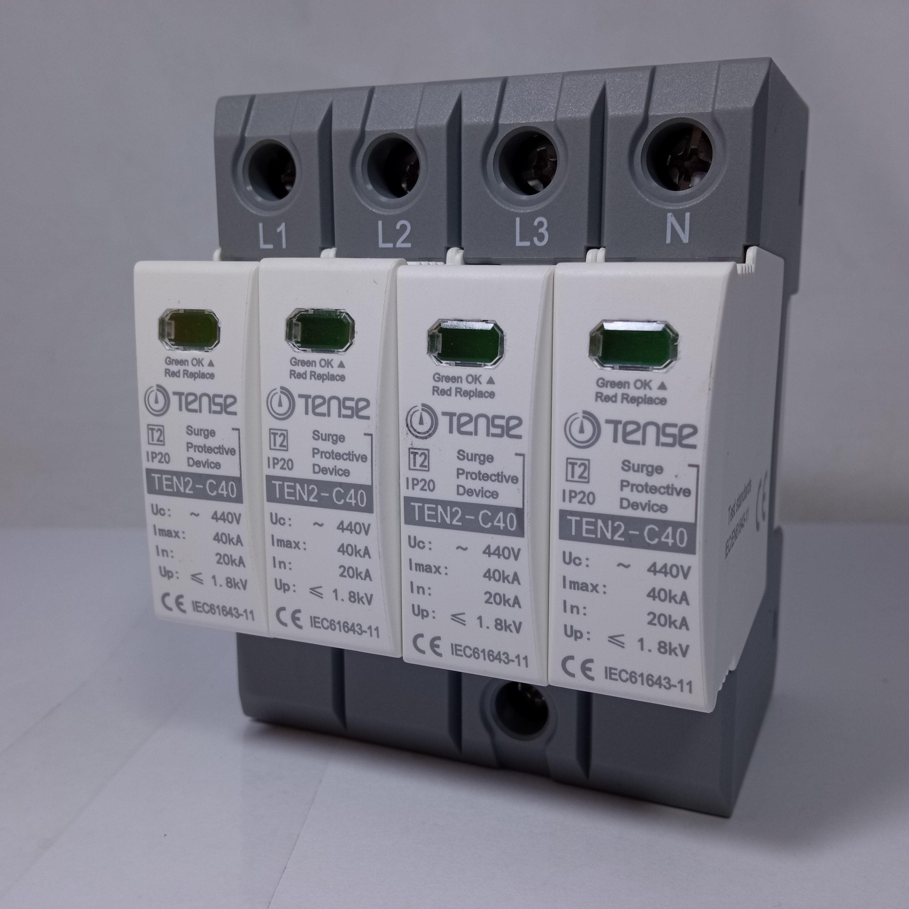 Surge Protective Device IP20 TEN2-C60 60KA 4 Pole AC (TENSE) in Pakistan - Simple thumbnail 4