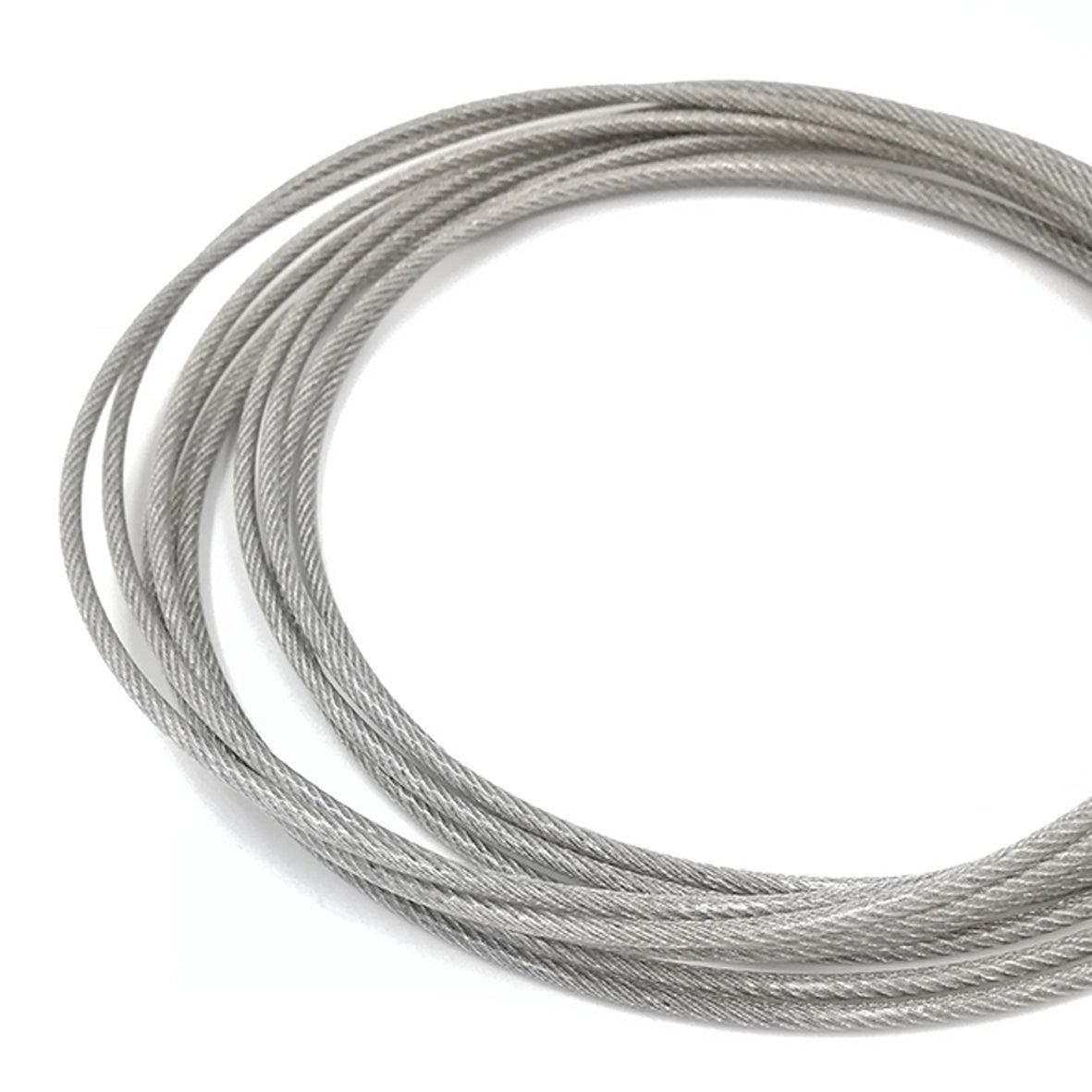 Steel wire rope clear PVC insulated (10 foot) - 12mm thumbnail 3