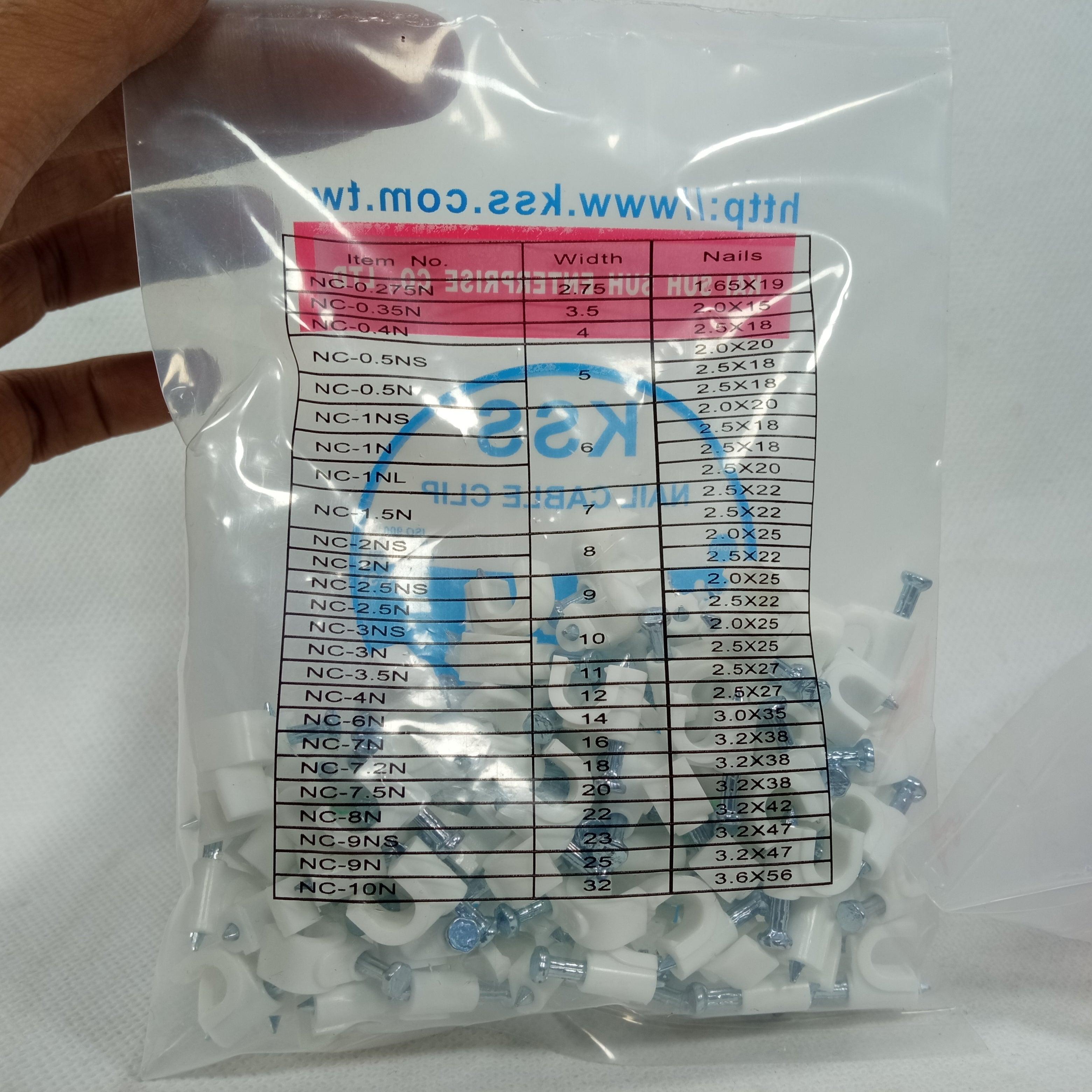 KSS Nail Clamp Cable Clip Wire Clip Different Sizes in Pakistan - 25mm thumbnail 6