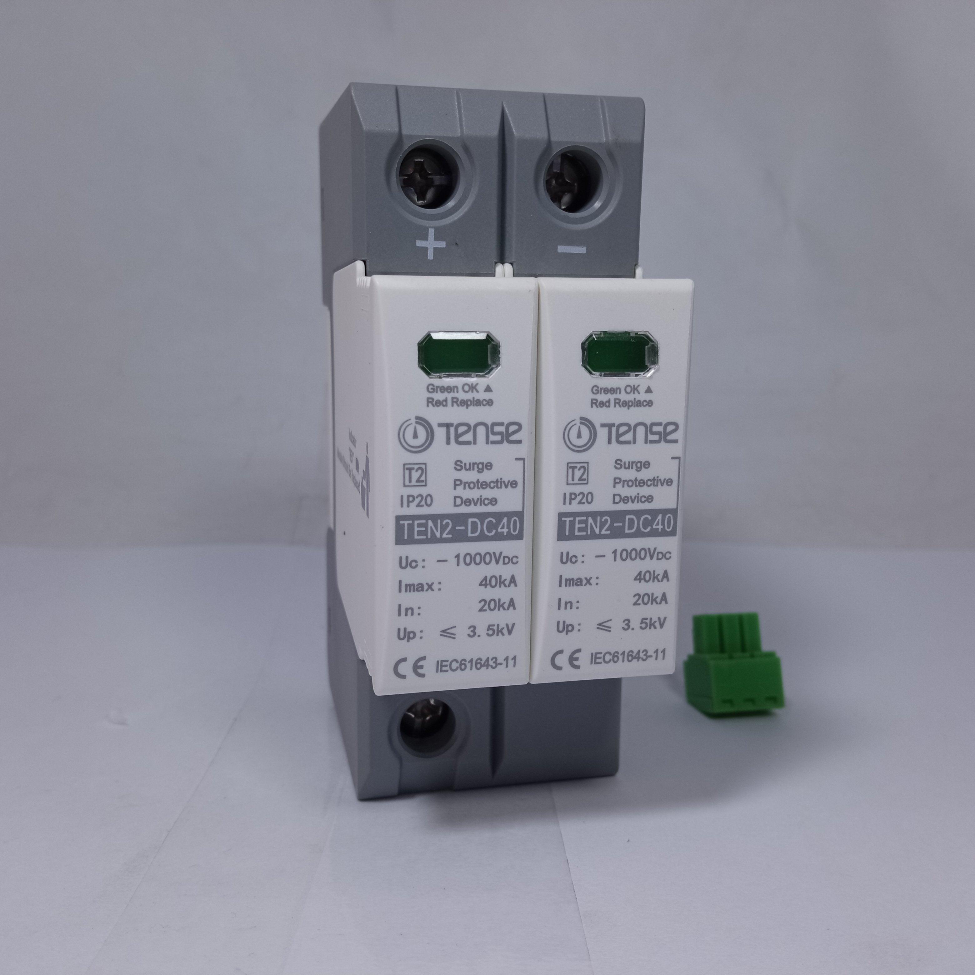 TENSE DC Surge Protective Device IP20 TEN2-DC40 40KA 2 Pole in Pakistan - Simple thumbnail 3