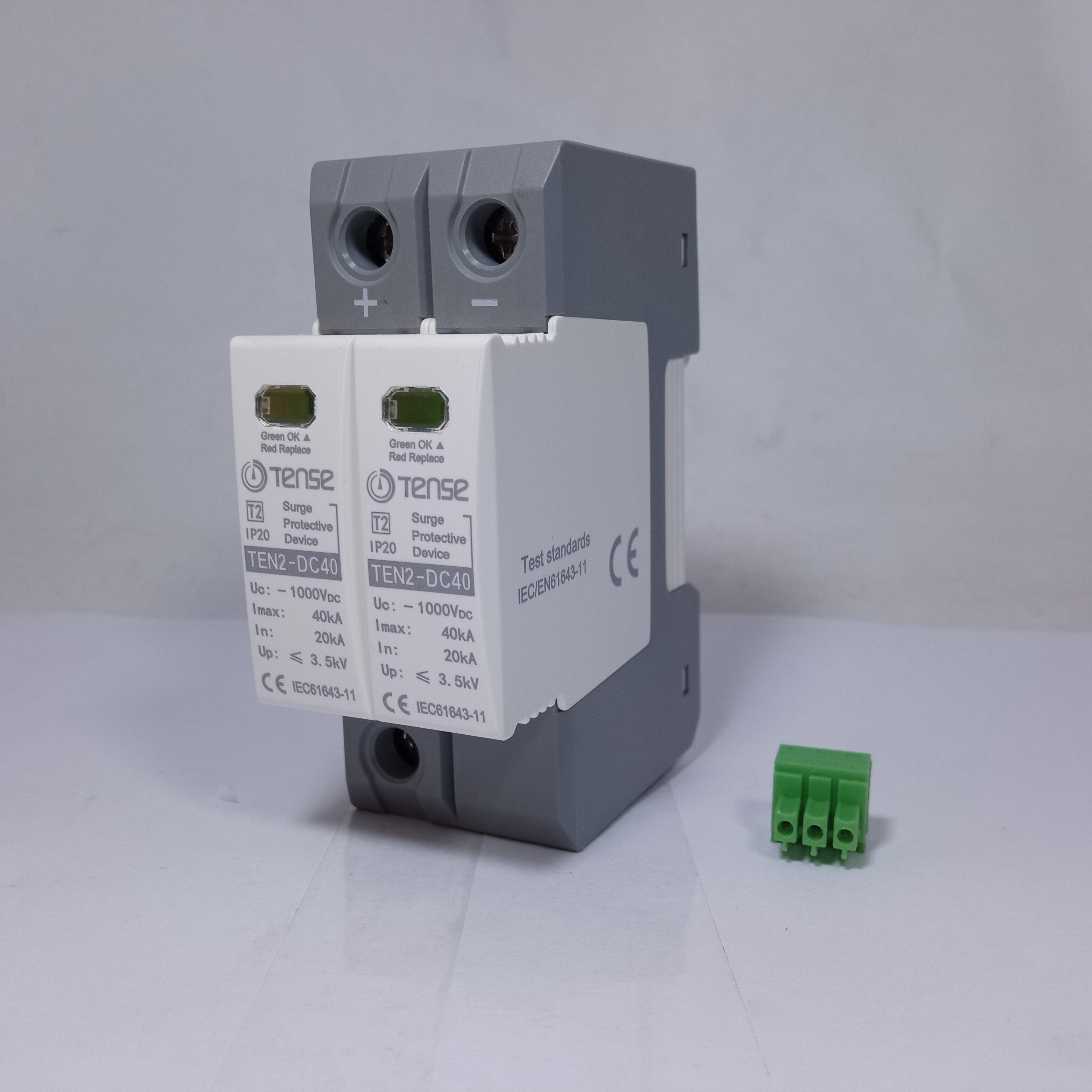 TENSE DC Surge Protective Device IP20 TEN2-DC40 40KA 2 Pole in Pakistan - Simple thumbnail 4