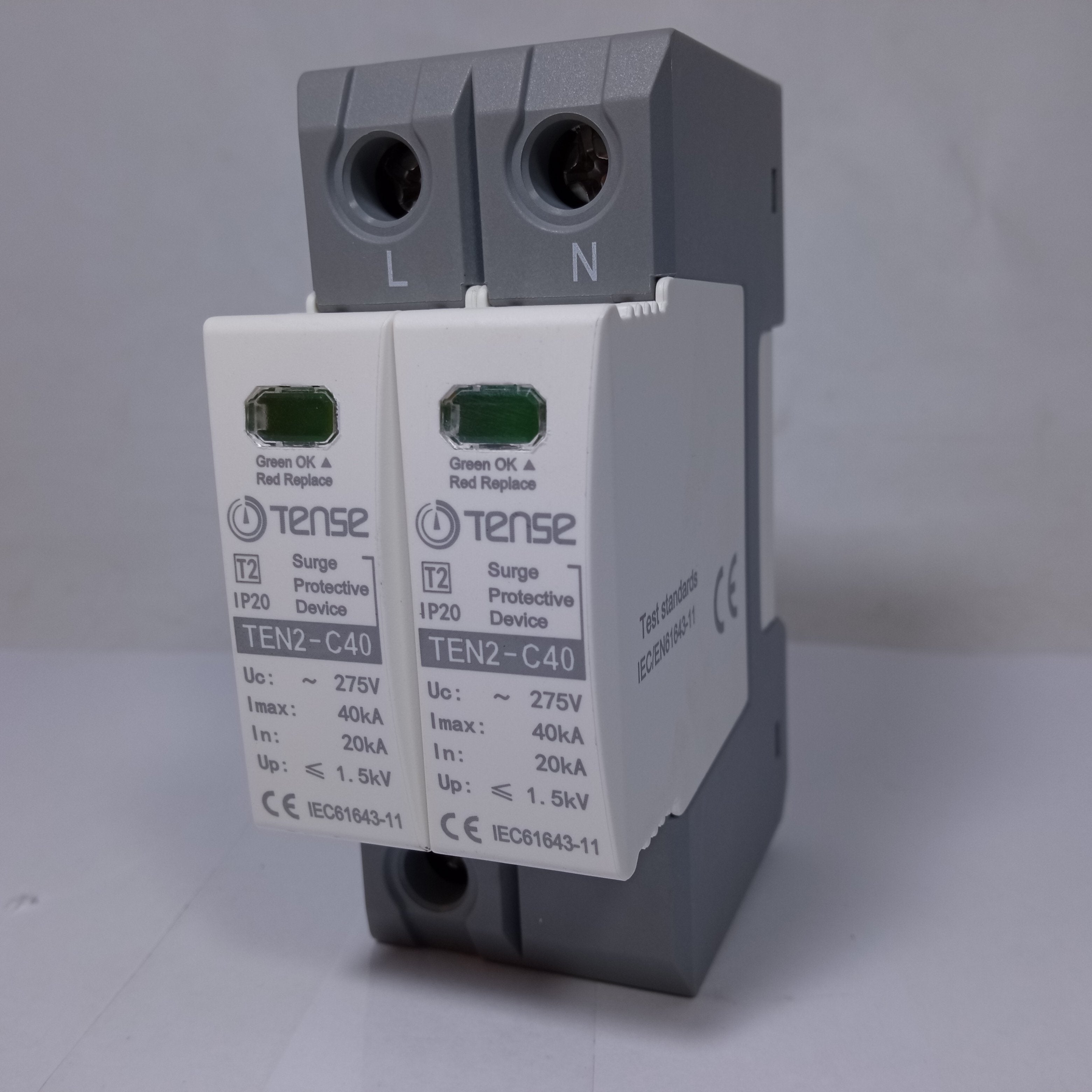 Surge Protective Device IP20 TEN2-DC40 40KA 2 Pole AC TENSE in Pakistan - Feed back thumbnail 3