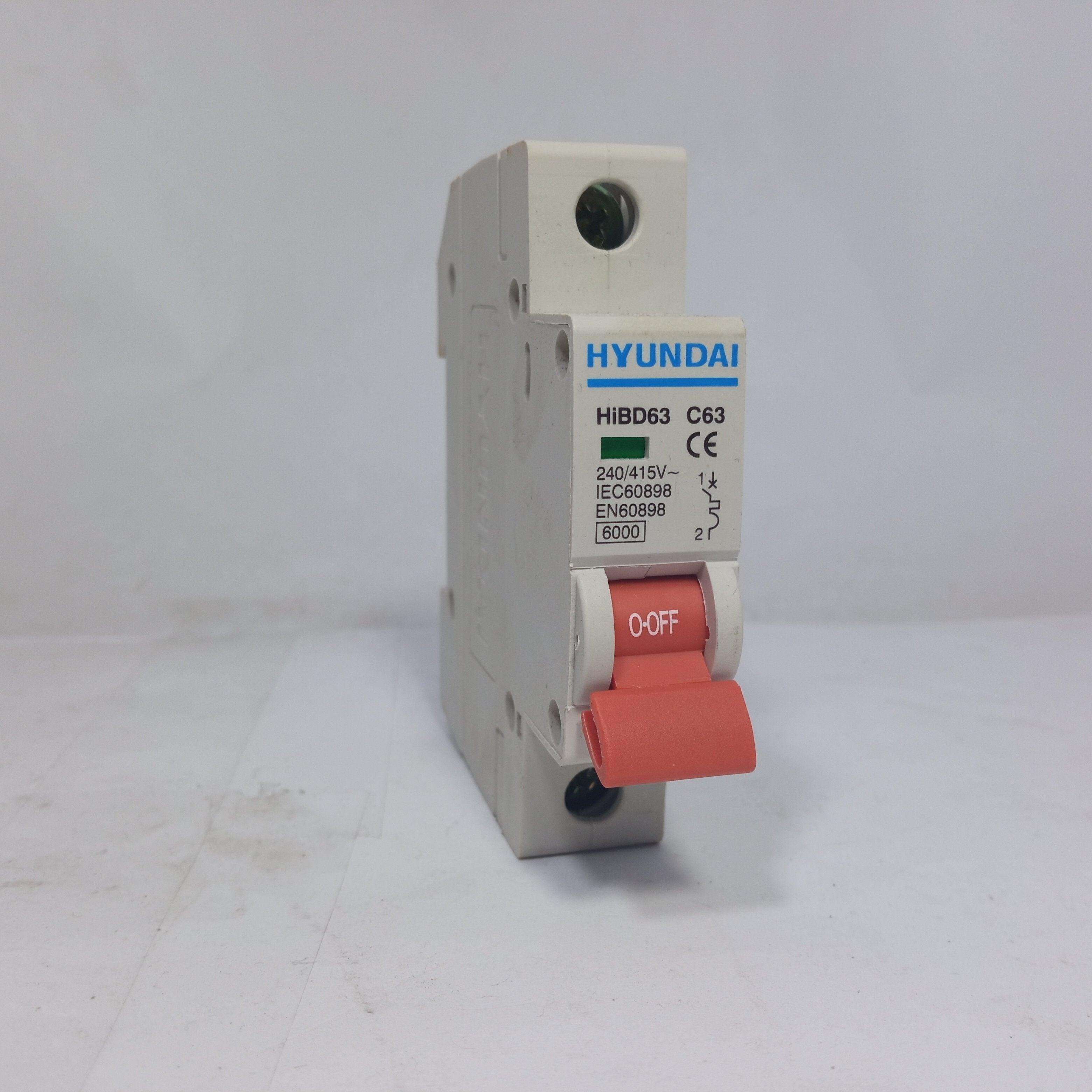 HYUNDAI Miniature Circuit Breaker EN60898 HIBD63 in Pakistan - 6A thumbnail 2