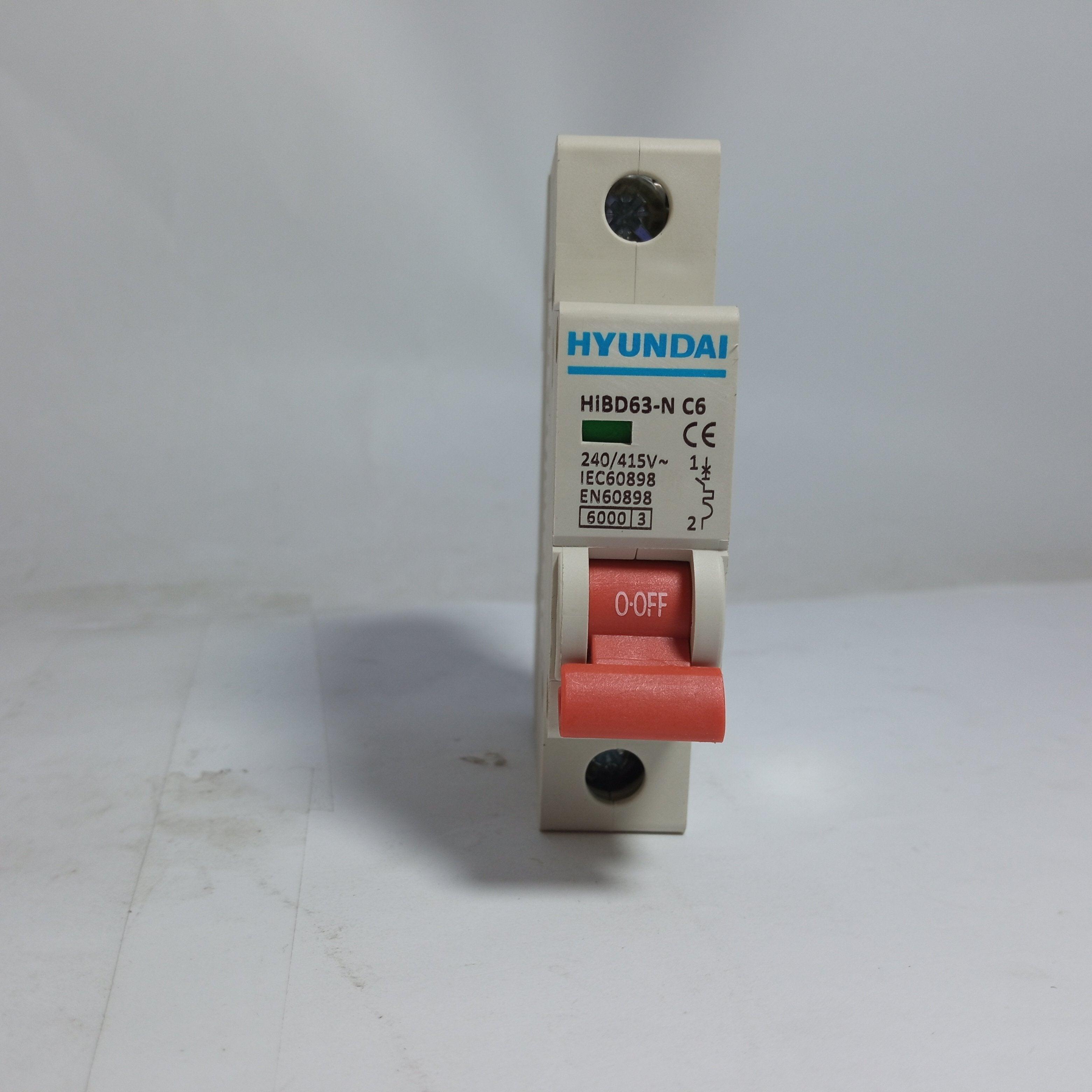 HYUNDAI Miniature Circuit Breaker EN60898 HIBD63 in Pakistan - 10A