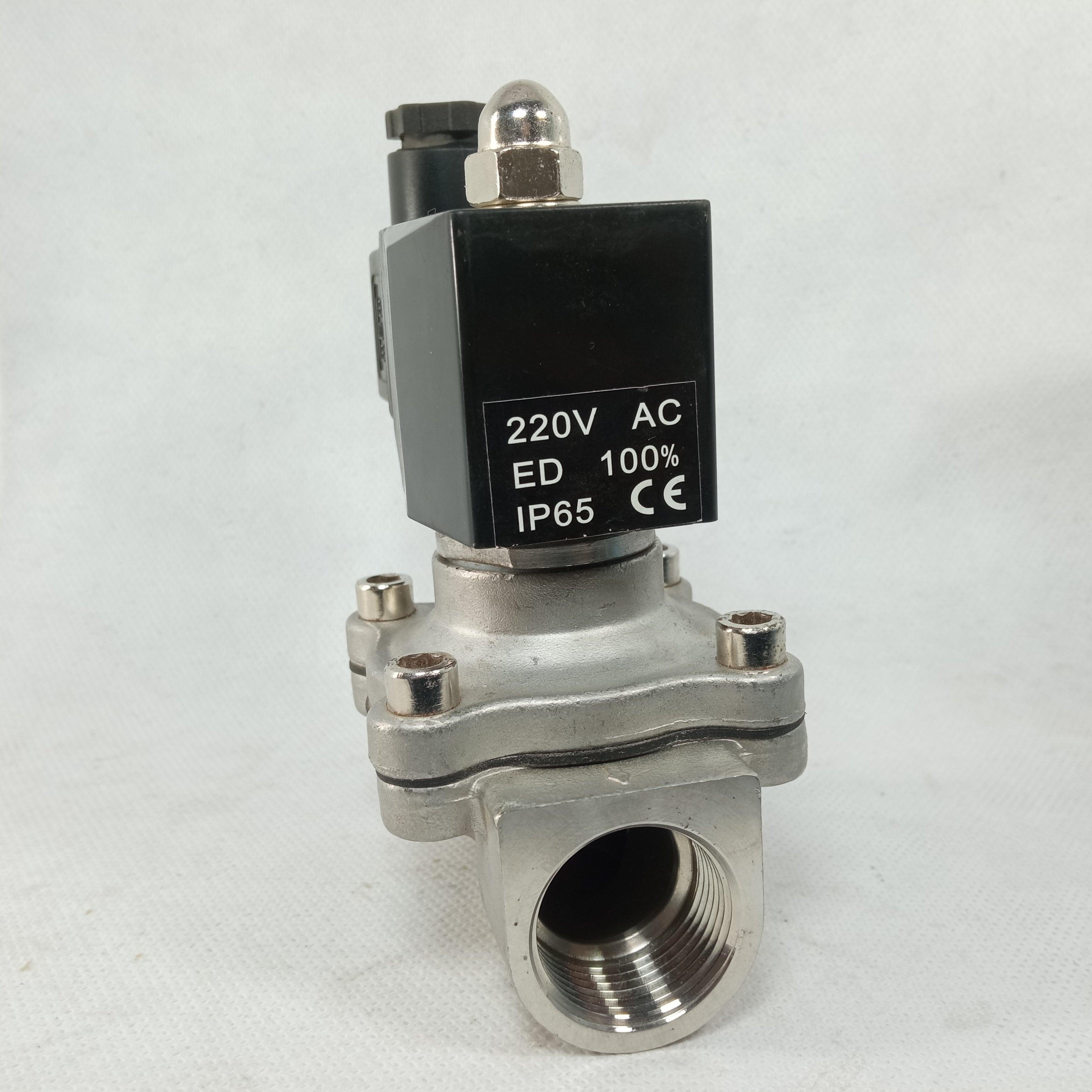 Solenoid Valve SS AC220V in Pakistan - 1 inch thumbnail 2