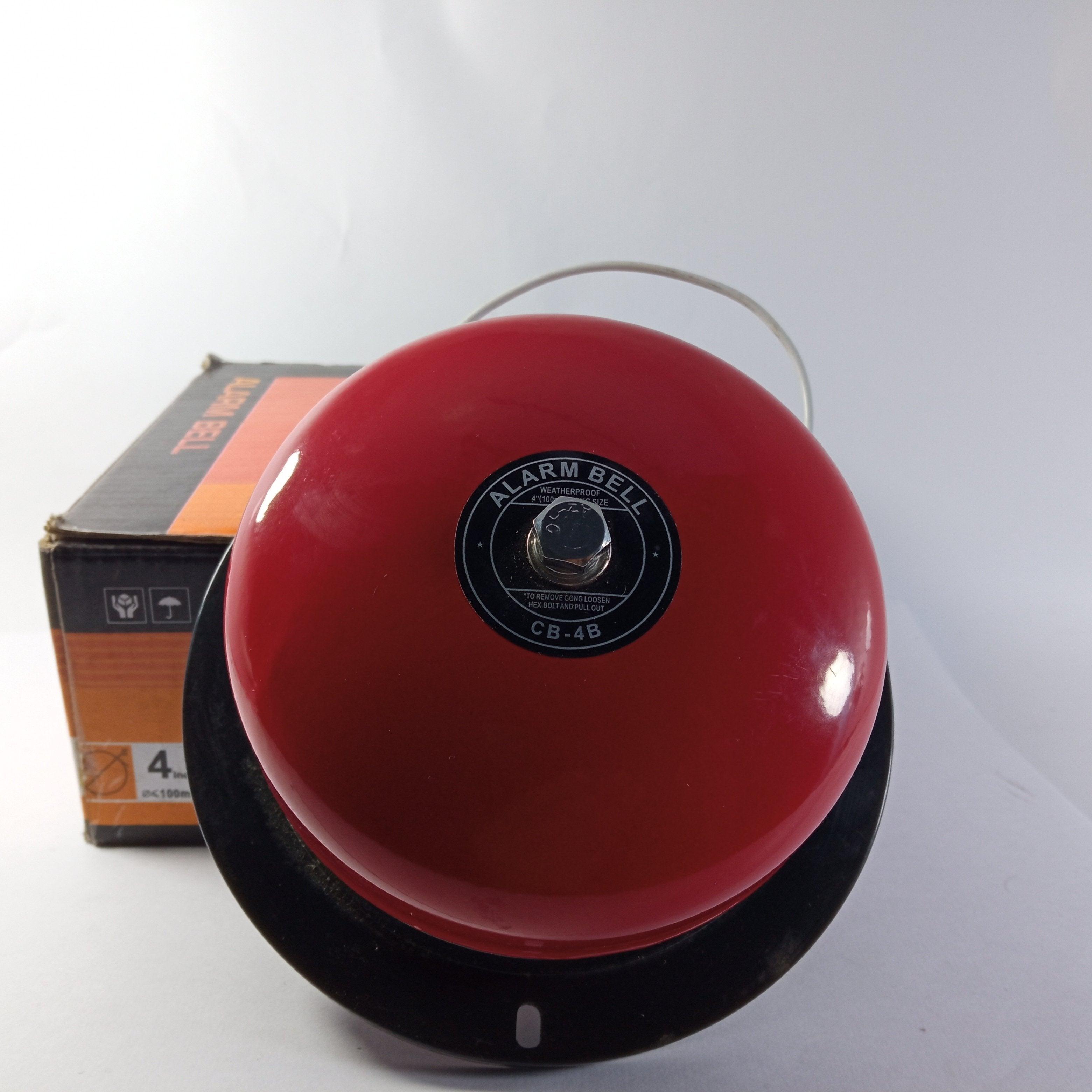 CB-4B Industrial Electric Riser Hood AC220V Fire Alarm Bell - 4 Inch