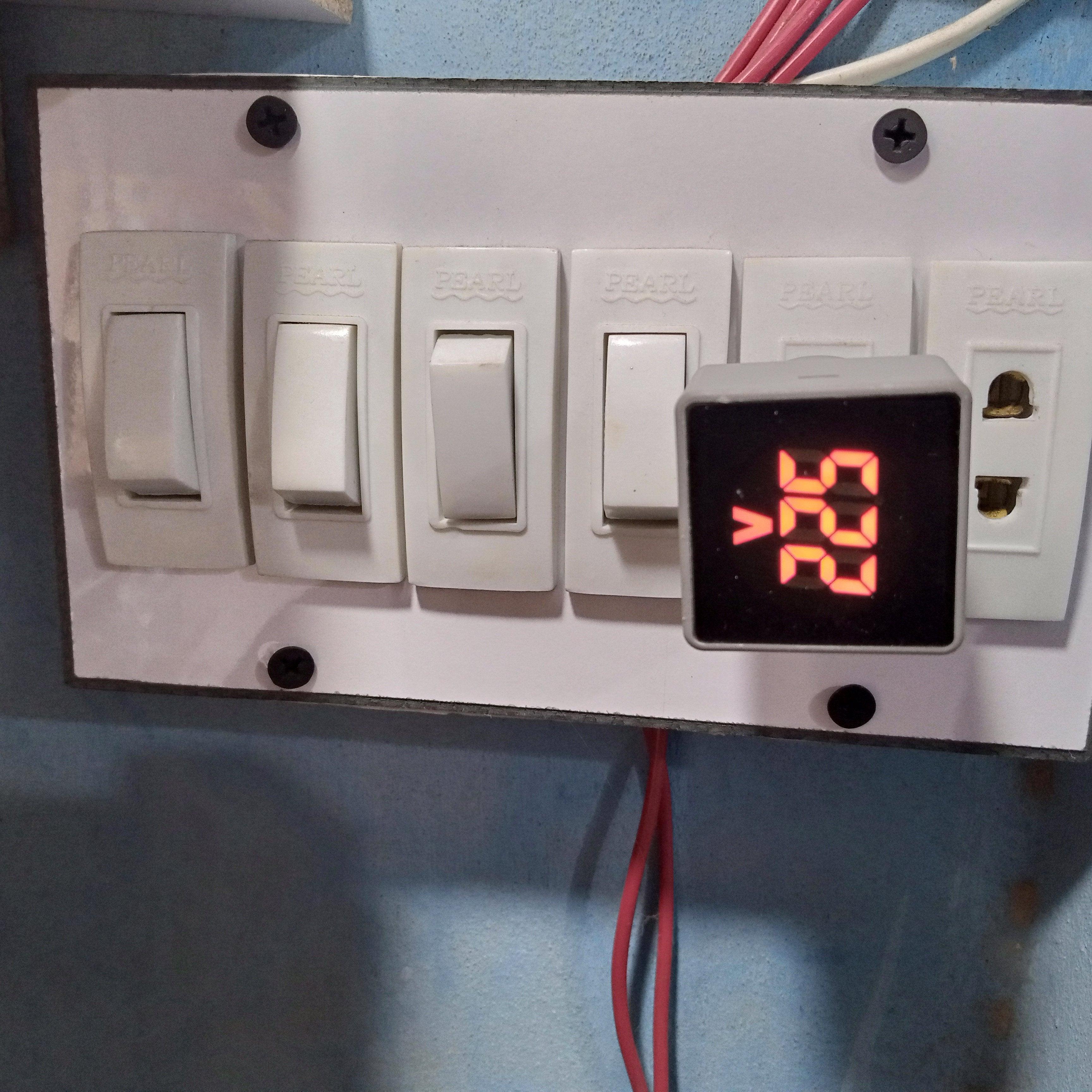 Digital Ammeter Current Meter Indicator LED Lamp Square Signal Light in Pakistan thumbnail 2