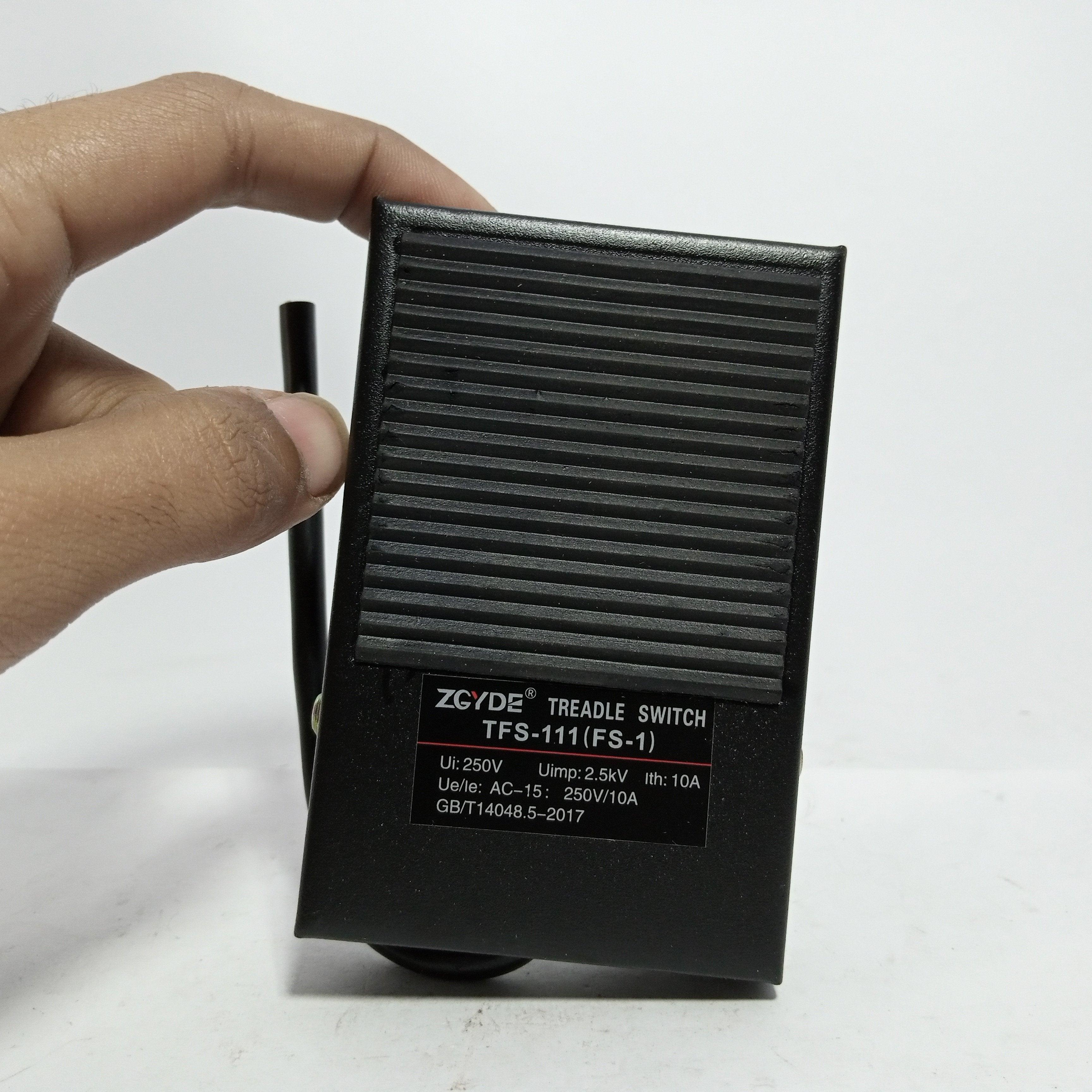 Foot Pedal Switch TFS-111 TFS-1 250V-10A Iron Cover in Pakistan thumbnail 4