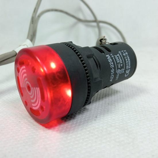 Buzzer with Red LED Light AD16-22SM ACDC220V 22mm Diameter in Pakistan - 24v thumbnail 5