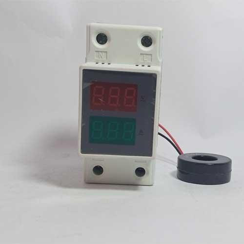 TVA-2001 DIN-RAIL Dual Led Digital Voltmeter AC80-300V