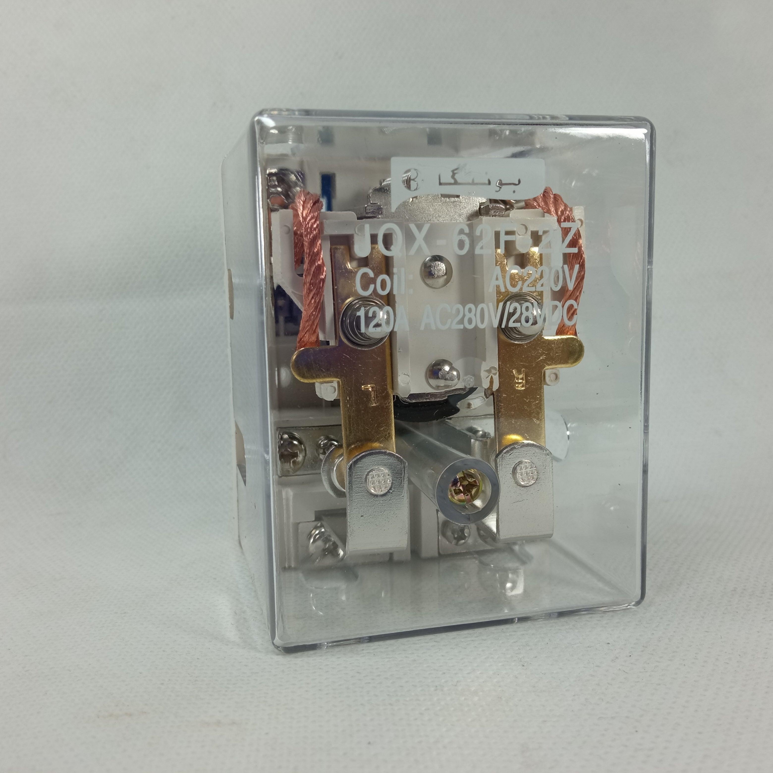 Boneega High Power Relay JQX-62FN 220VAC 120A in Pakistan thumbnail 7
