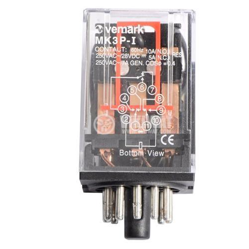 Electromagnetic relay MK3P-1, coil 110VAC, 250VAC/10A, 3NO+3NC