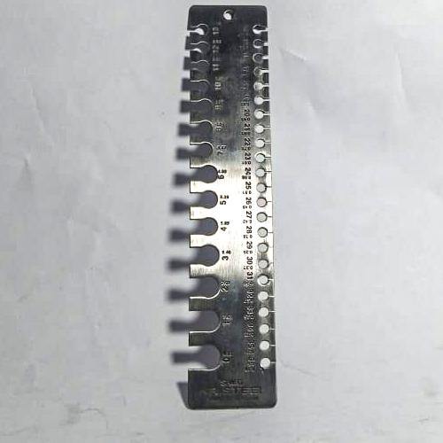 Stainless Steel Wire Gauge Measuring Scale Straight Ruler 0 to 36 Steel
