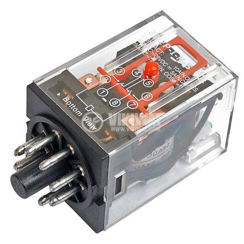 LMk2p Electromagnetic Relay 10A 250VAC - 220VAC thumbnail 3