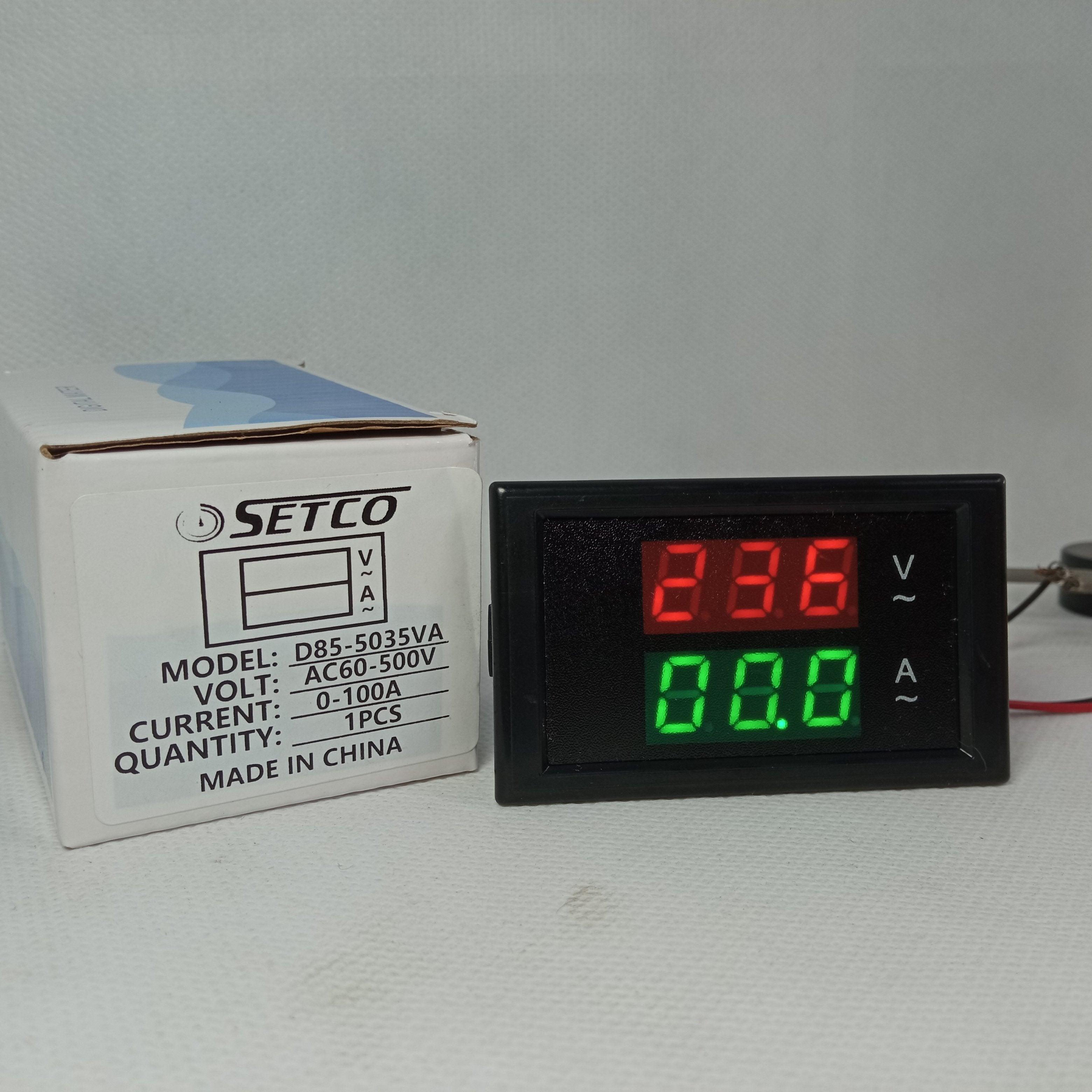 SETCO D85-5035 Digital AC Ammeter A+V 100A in Pakistan thumbnail 2